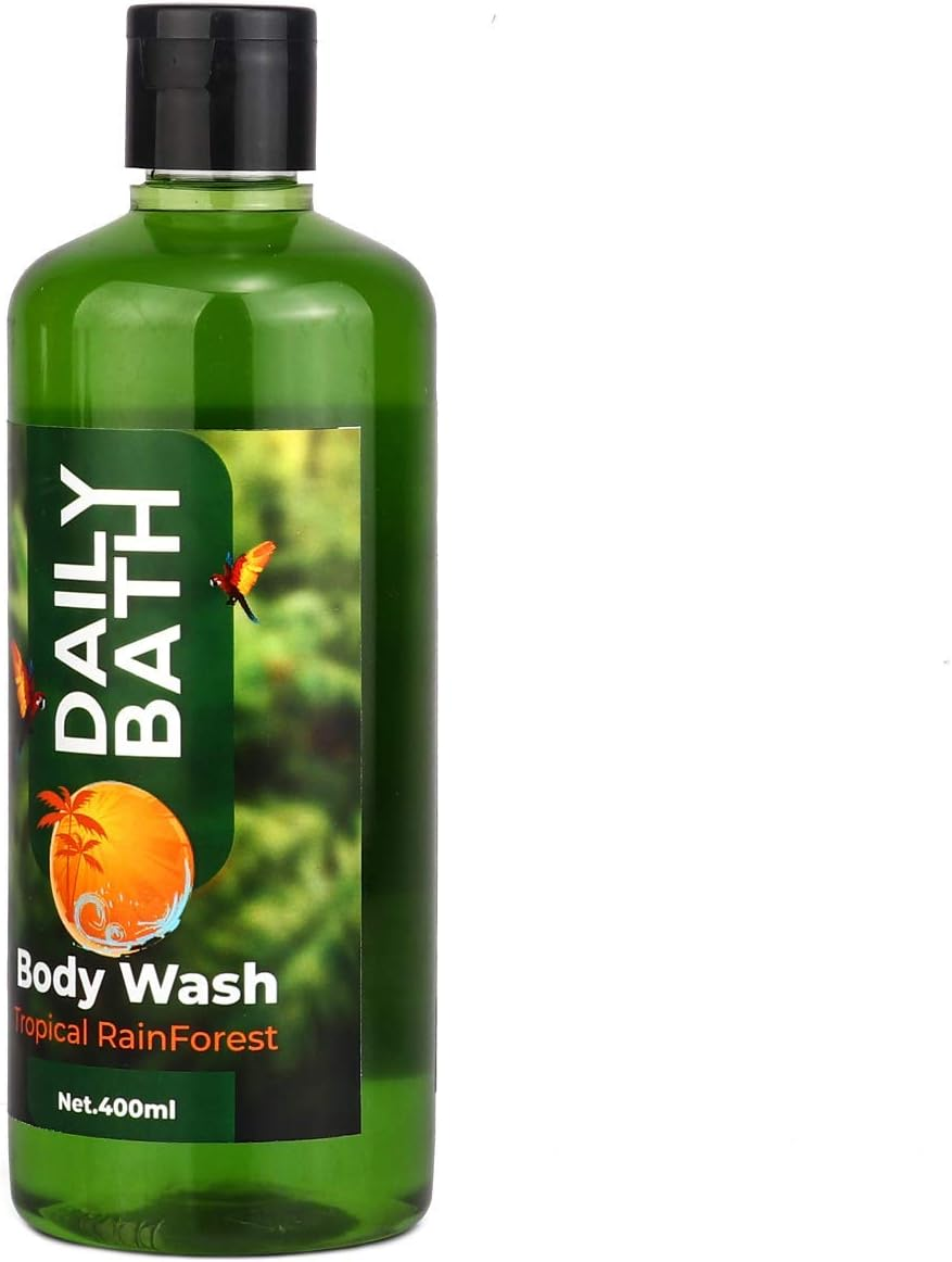 All Skin Types Daily Bath Body Wash for Men and Women with Vitamin E and Glycerin for Men and Women (Tropical Rain Forest, 400Ml) image number 1
