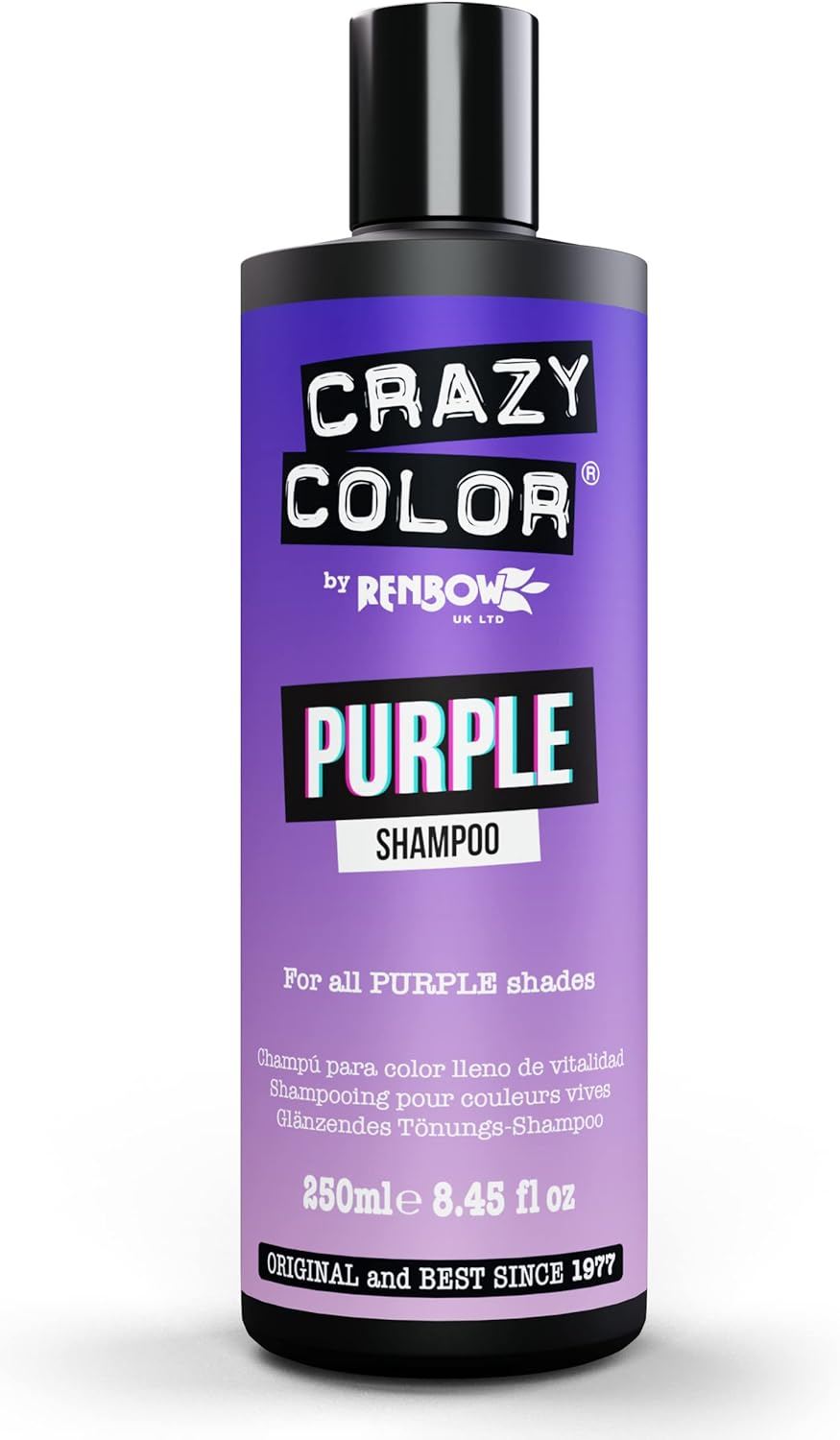 Crazy Color Shampoo for Coloured Hair, Pink, 250 Ml