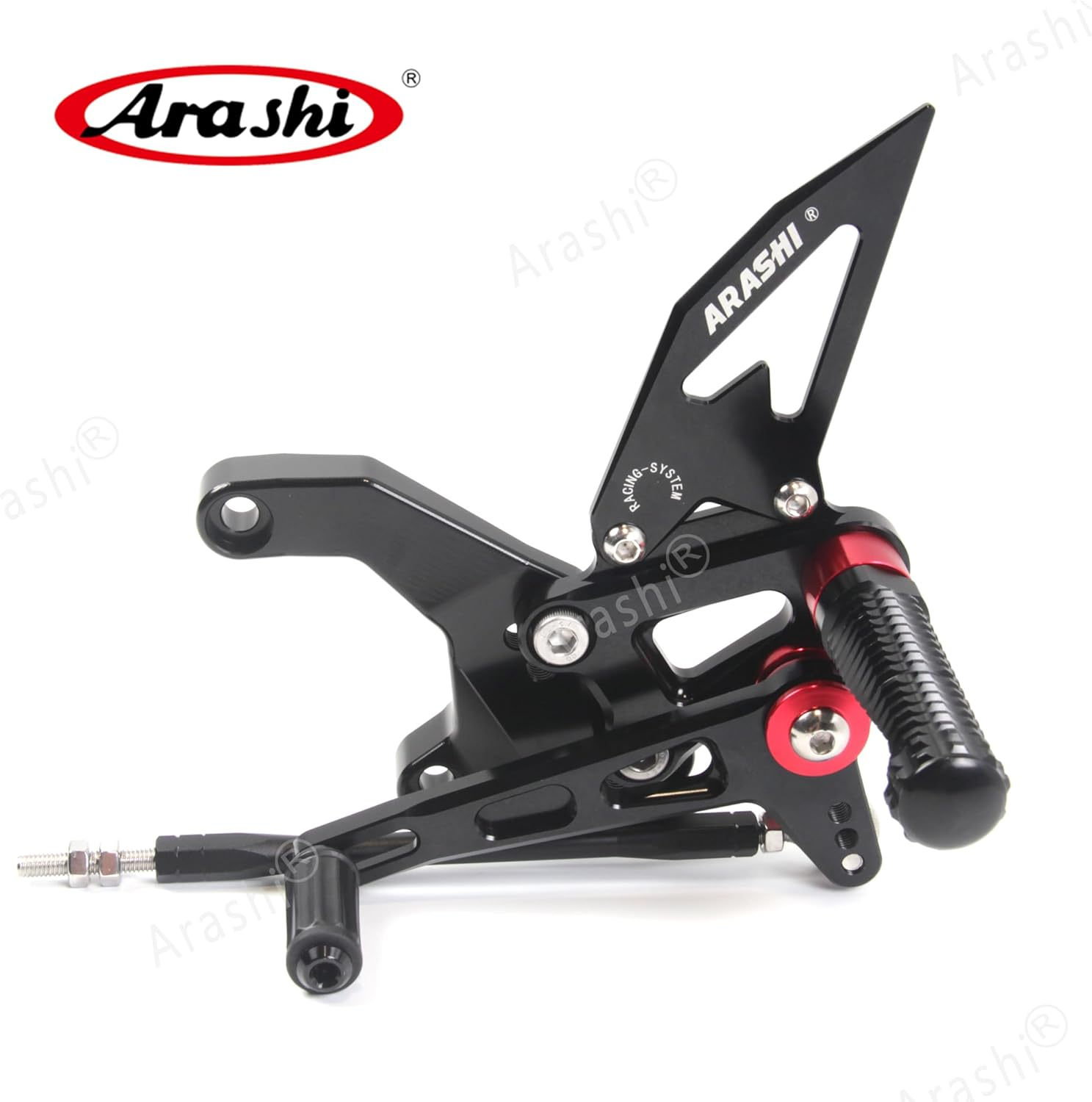 Arashi (Version 2.0) Rearsets for Kawasaki Z900 ZR900 2020-2022 Motorcycle Accessories Parts Adjustable Footrests Foot Peg Rear Sets Z ZR 900 Black image number 1