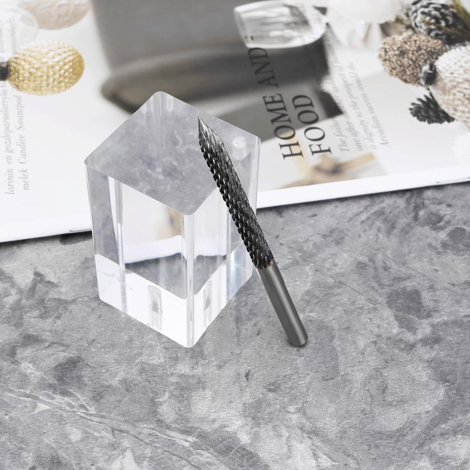 Be in Your Mind Milling Cutter 6MM X 88MM Tungsten Steel Tyre Repair Carbide Burr Hard Metal Burr Tire Drill Carbide Rotary Head for Pneumatic Drill image number 3