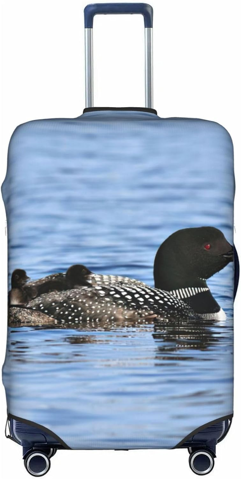 Odddot Loon Birds Print Travel Luggage Cover,Suitcase Protector Cover, Washable Baggage Covers,For 18-32 Inch Luggage, Loon Birds, X-Large image number 1