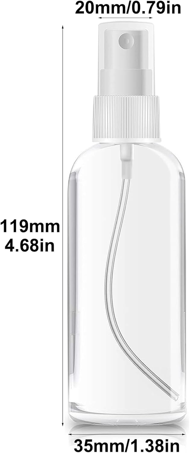 Portable Mini Spray Bottles 4 Pack,Small Refillable Liquid Containers,Refillable Spritzer for Travel, Cleaning, Gardening, Skin Care Atomizer image number 1