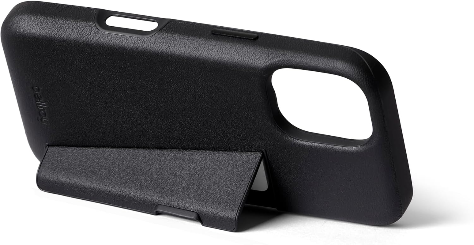 Bellroy Phone Case &ndash; 3 Card for Iphone 16 (Leather Iphone Case, Phone Wallet) - Black