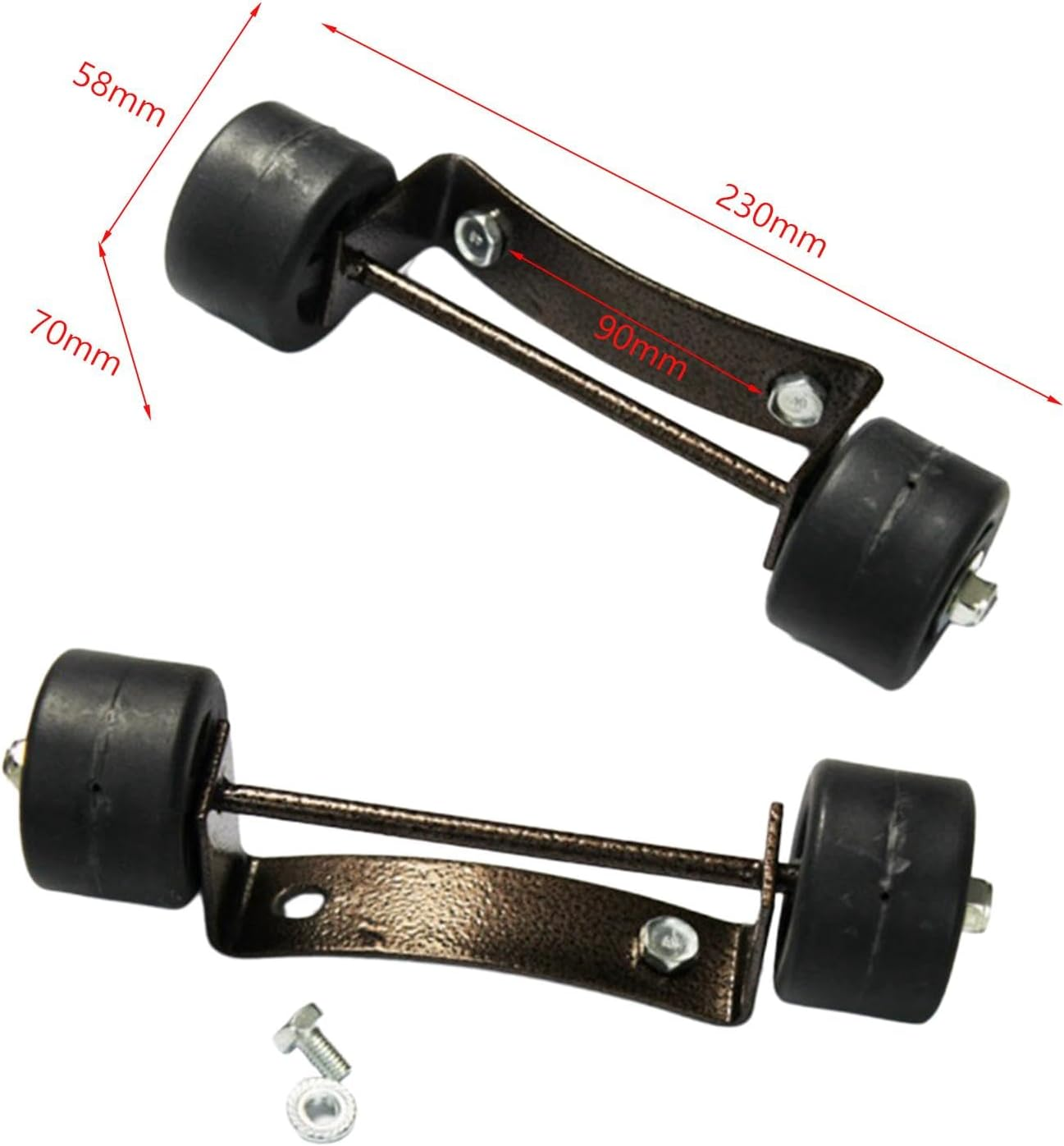 Patio Heater Wheel Kit, Universal Movable Wheel,Metal,Easy to Move/Install, Durable Gas Patio Heater Replaces image number 1