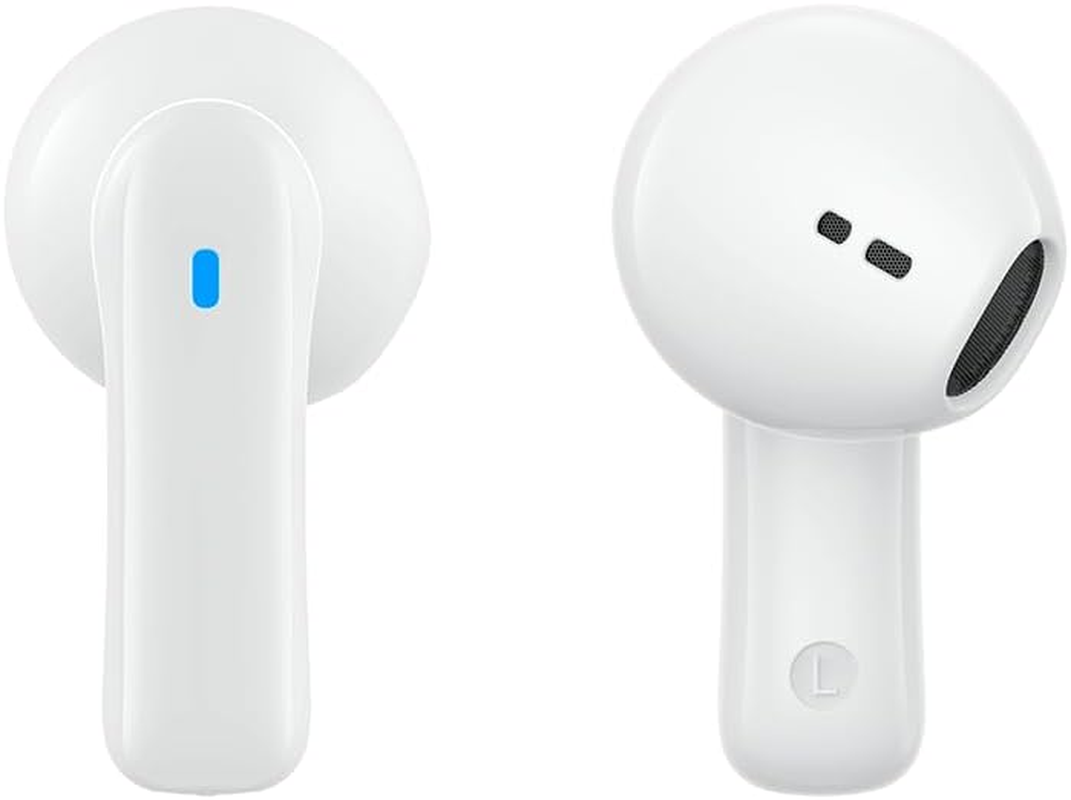 SPC Zion 2 Play Bluetooth Headphones In-Ear with 28 Hours Battery Life on Multiple Charging, Ultra Compact, Hands-Free Calling, Voice Assistant and Very Small USB-C Charging Case - White image number 3