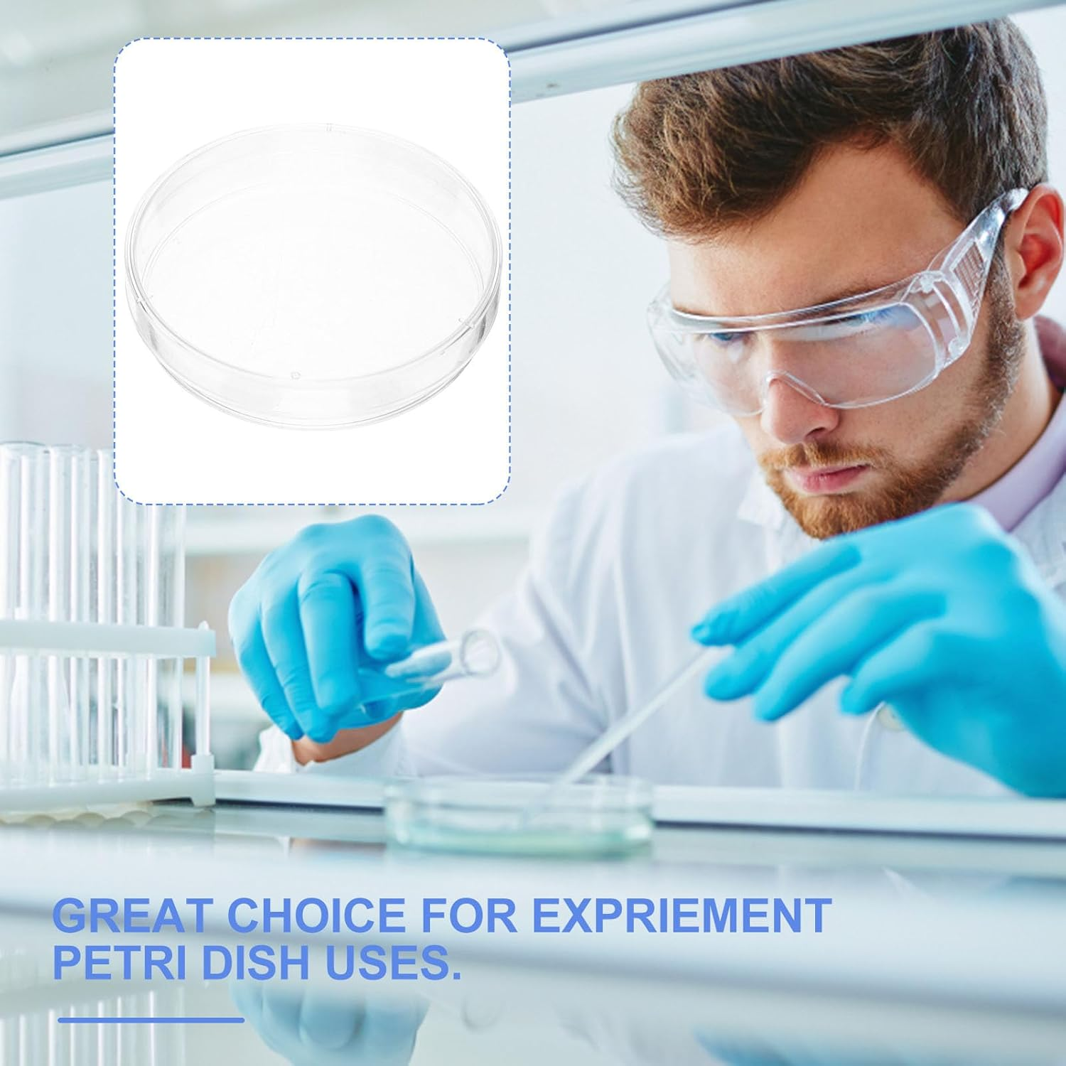Plastic Petri Dishes with Lid - 20Pcs Agar Plates, Clear Empty Dish for School Science Project Microorganisms Cell Yeast - Petri Dishes with Lid Bulk Suite - 70Mm X 15Mm image number 5