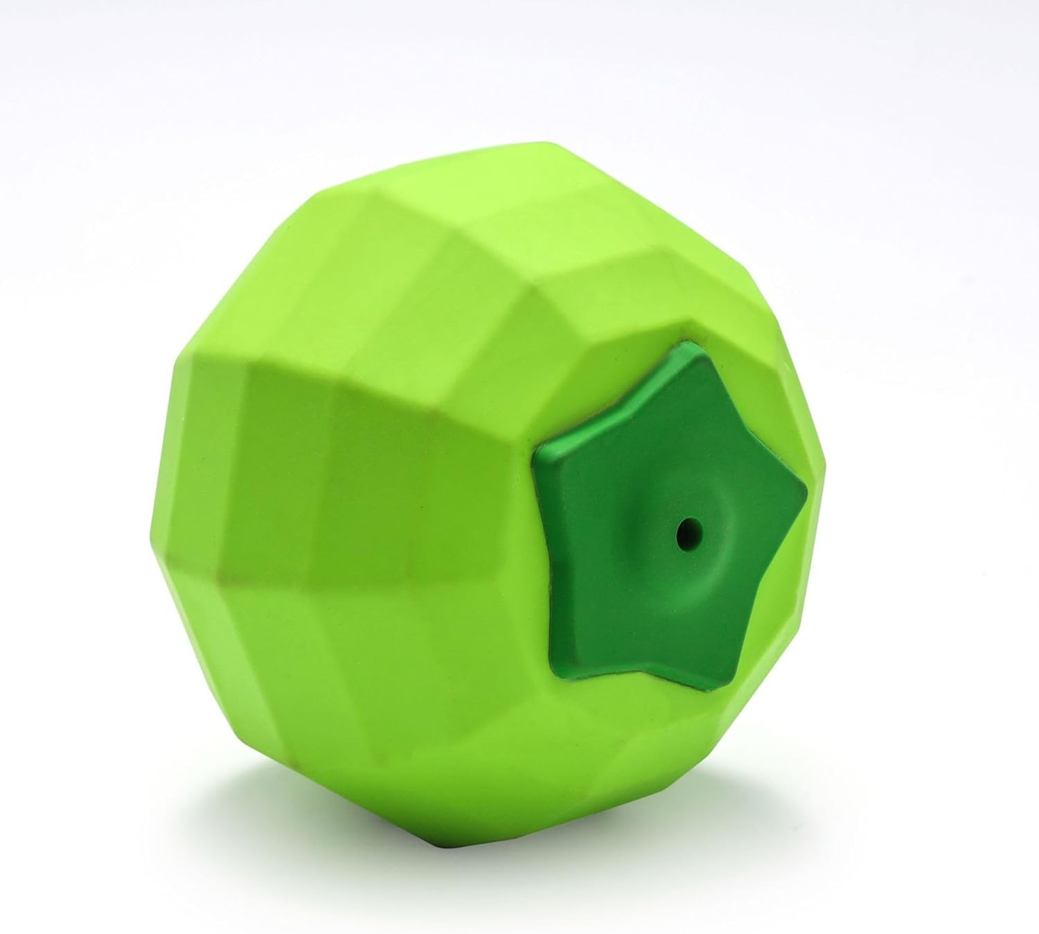 Dog Squeaky Toys for Aggressive Chewers Large Breed Balls Interactive Dog Ball Toy Almost Indestructible for Medium Small Dogs Puppy Chew Toys Teeth Cleaning with Natural Rubber (Green, One Size) image number 4