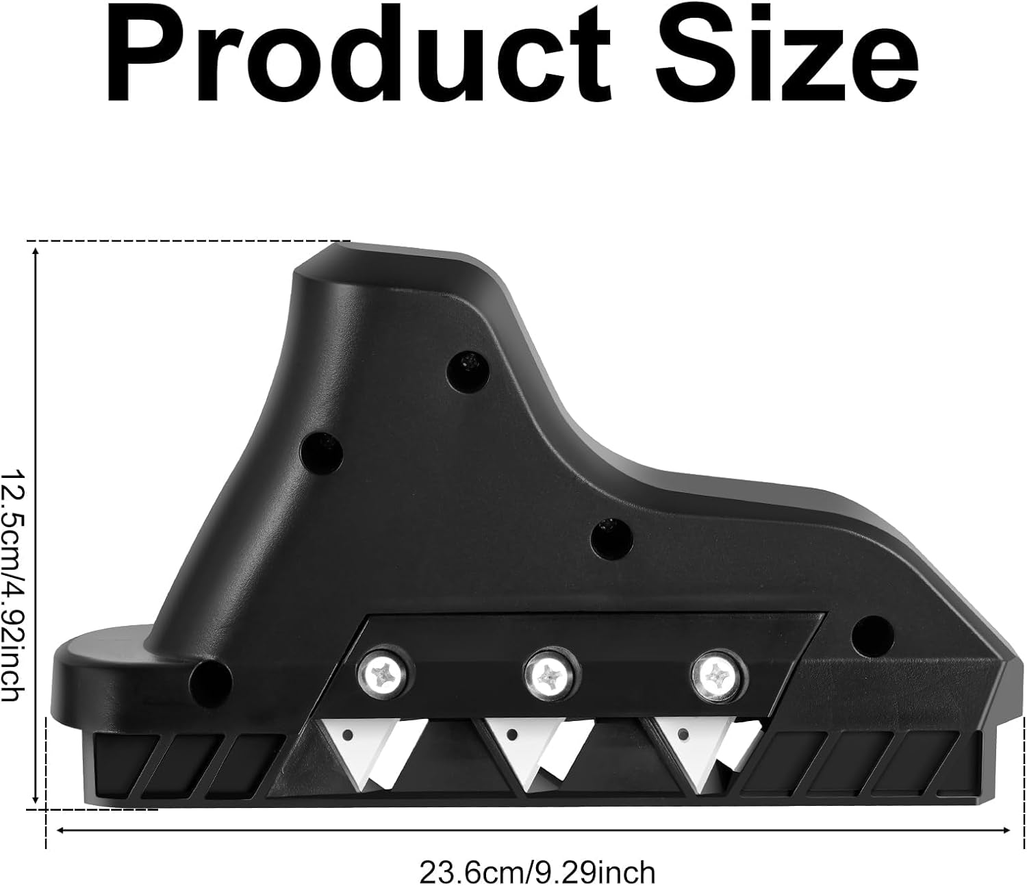 Plasterboard Fast Cutter Plasterboard Edger 45&deg; 60&deg; Gypsum Board Chamferer Planers Drywall Hand Cutting Tool with 10 Replacement Blades Storage Box image number 6