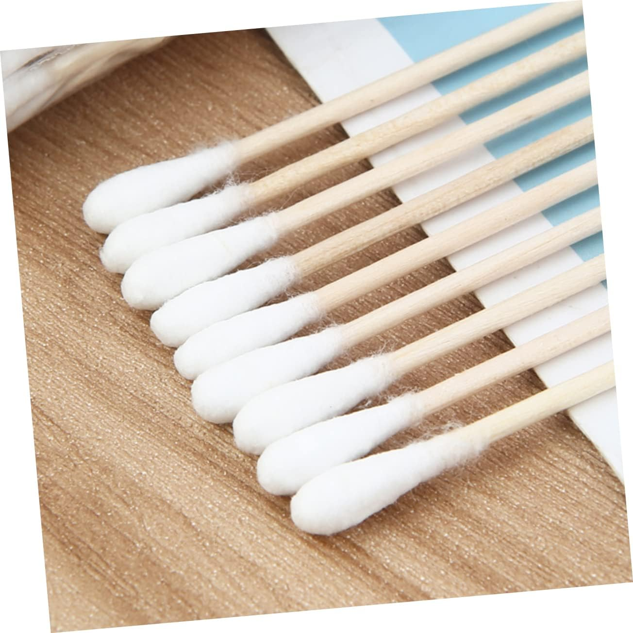 4Packs Pet Cleaning Swabs Single Head Cotton Swabs Wood Stick Cotton Buds for Pets Creative Cleaning Tool for Dog Grooming image number 5