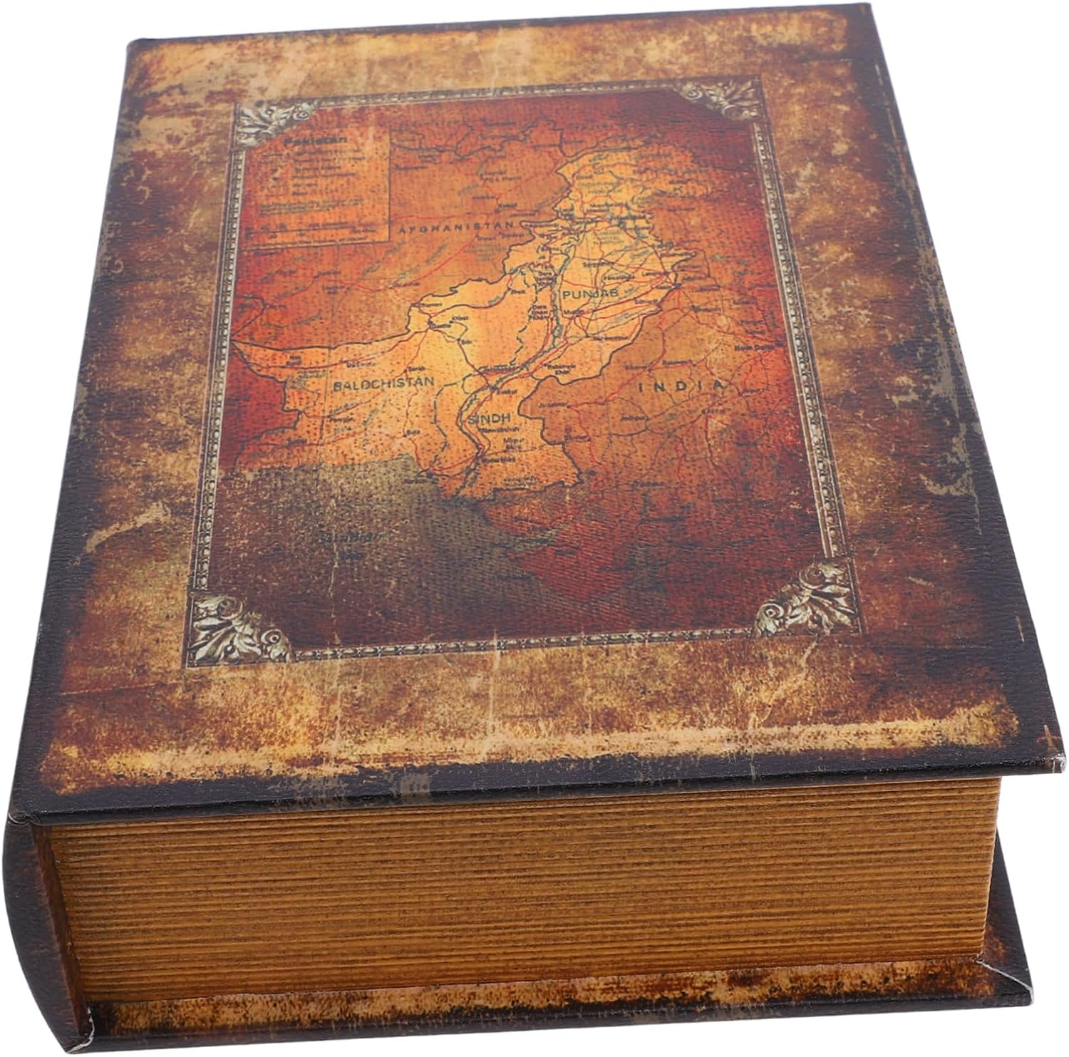 Veemoon Simulation Fake Book Key Storage Box Decorative Shelf Organizer for Home Decor and Key Storage image number 2