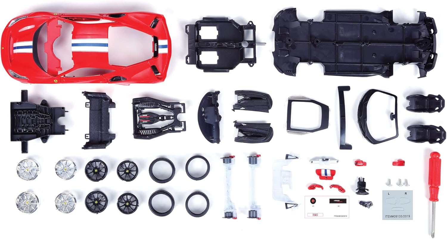 Maisto 1:24 Assembly Line Ferrari 488 Pista - Red