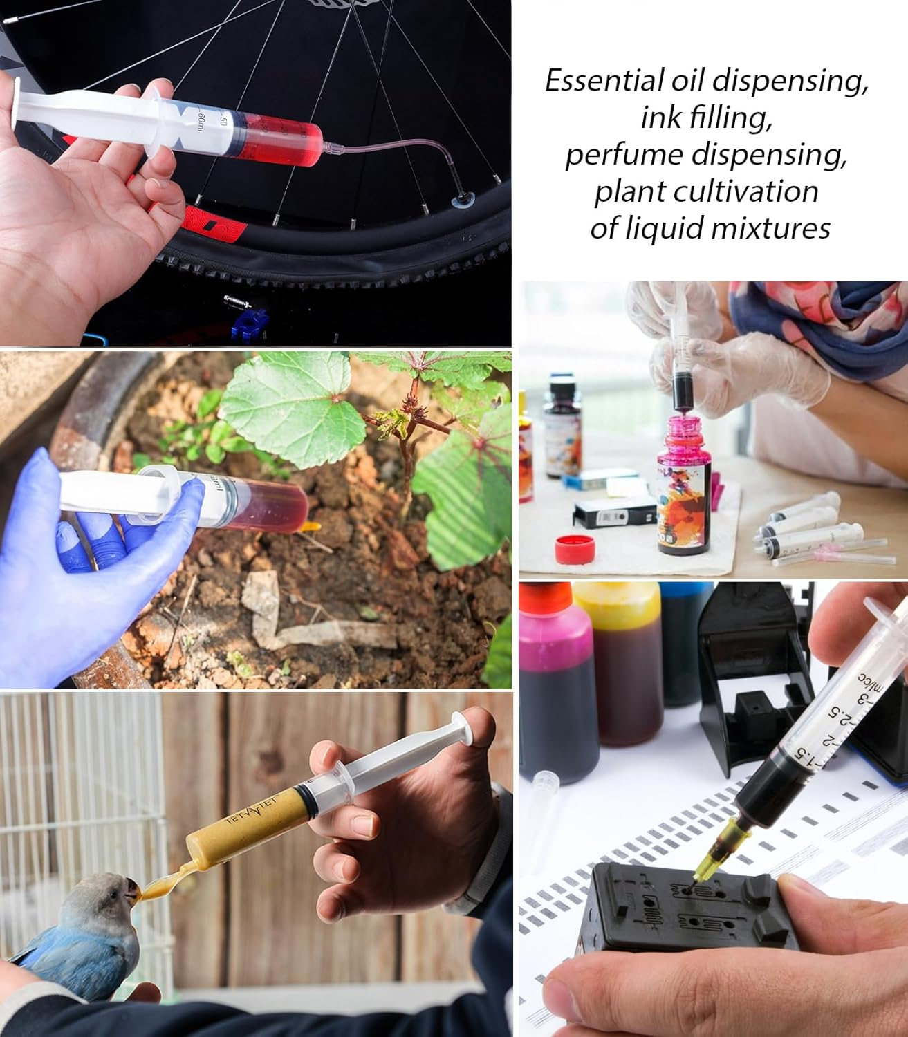 20Pcs/Pack, 1Ml Syringe with 30G (13Mm Long) Needle, Multiple Uses Laboratory Accessories, Individually Wrapped image number 4