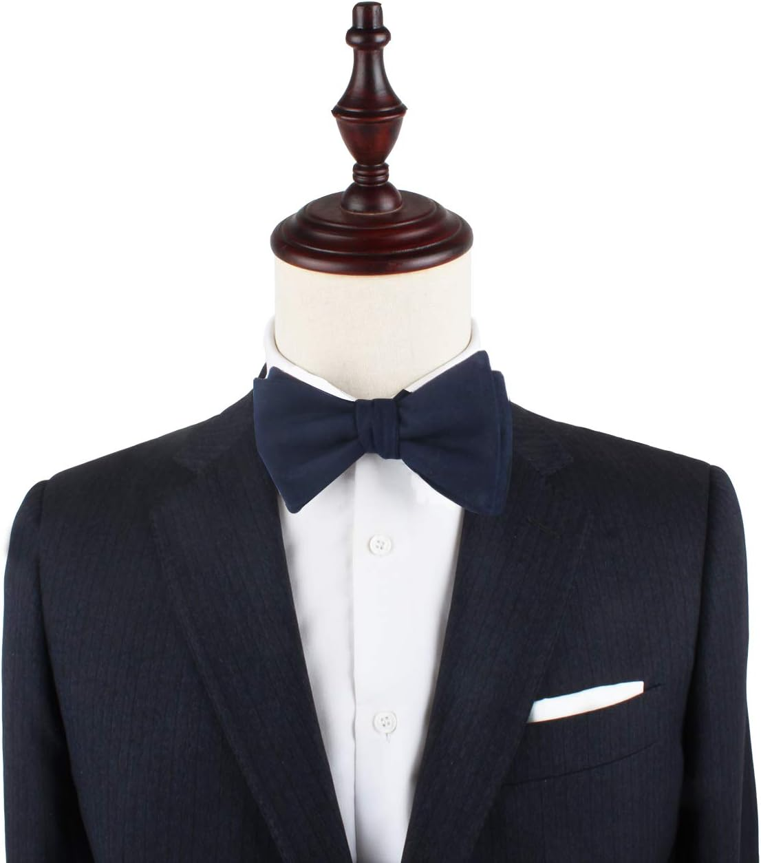 Cotton Self Tie Bow Tie for Men | Untied Bowties Self Tied for Formal Groom or Wedding image number 3