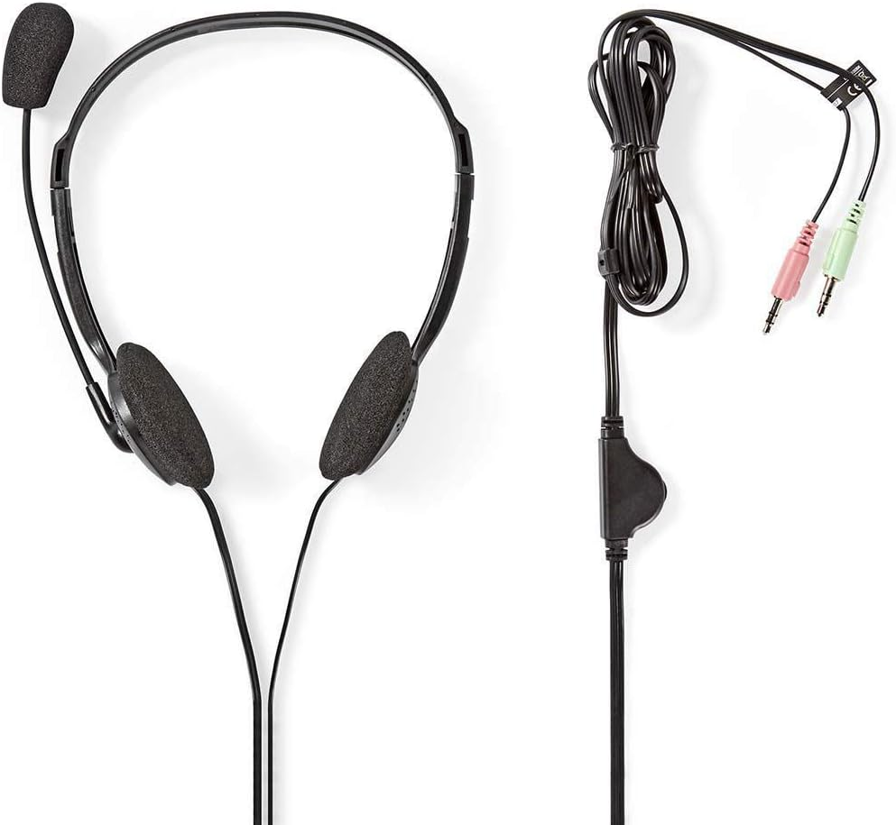 Nedis PC Headset On-Ear with Microphone & 2X3.5 Mm Input, Black image number 6