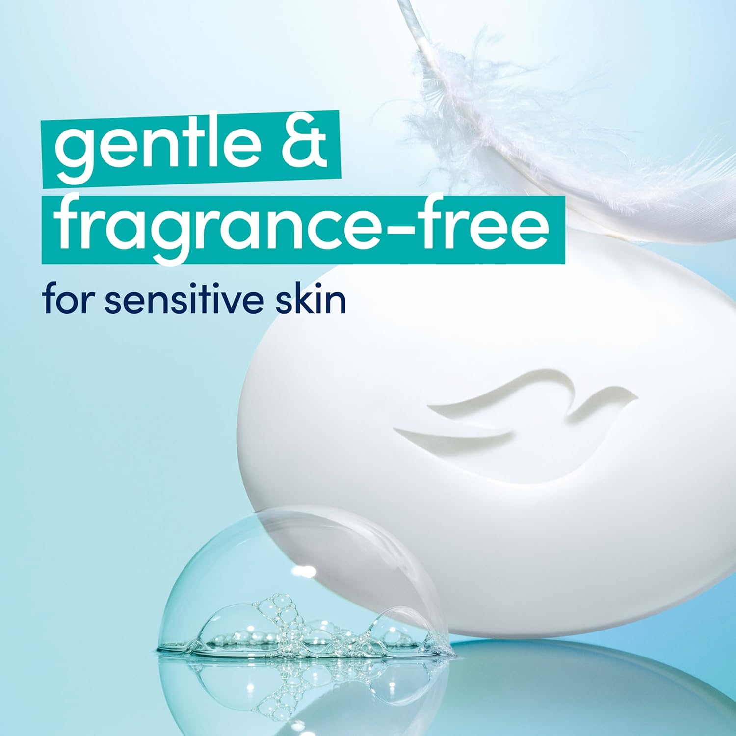 DOVE BAR Dove Beauty Bar Sensitive Skin, 6 Count image number 2