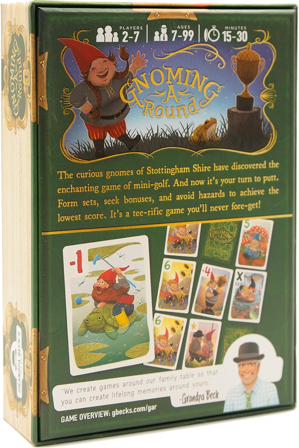 Grandpa Beck'S Games Gnoming a round Card Game a Fun Family Card Game Enjoyed by Kids, Teens, & Adults from the Creators of Cover Your Assets Ideal for 2-7 Players Ages 7+ Multicolor image number 3