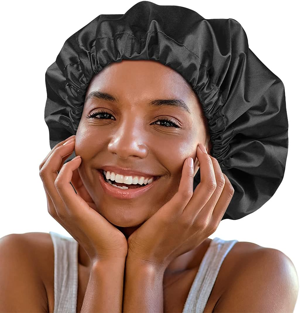 Wash Shower Cap Waterproof Bonnet for Long Braids Dreadlocks Women Extra Large