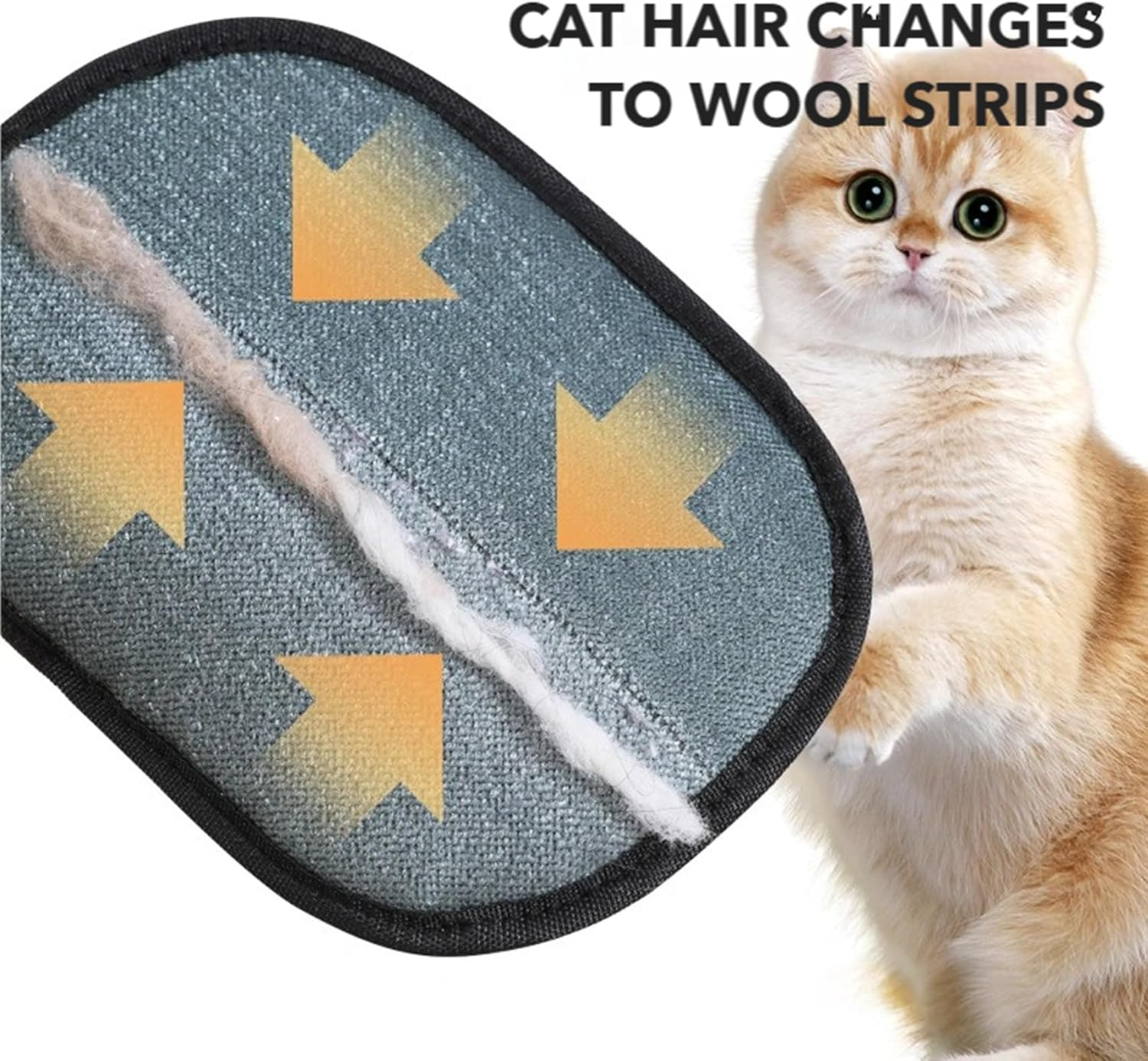 The Magic Brush, 2025 Magic Brush Pet Hair Remover Glove, Dual-Sided Grooming Electrostatic Hair Glove for Dogs & Cats, Portable & Reusable Pet Hair Cleaning Gloves for Car, Furniture, Clothes (1PCS) image number 5