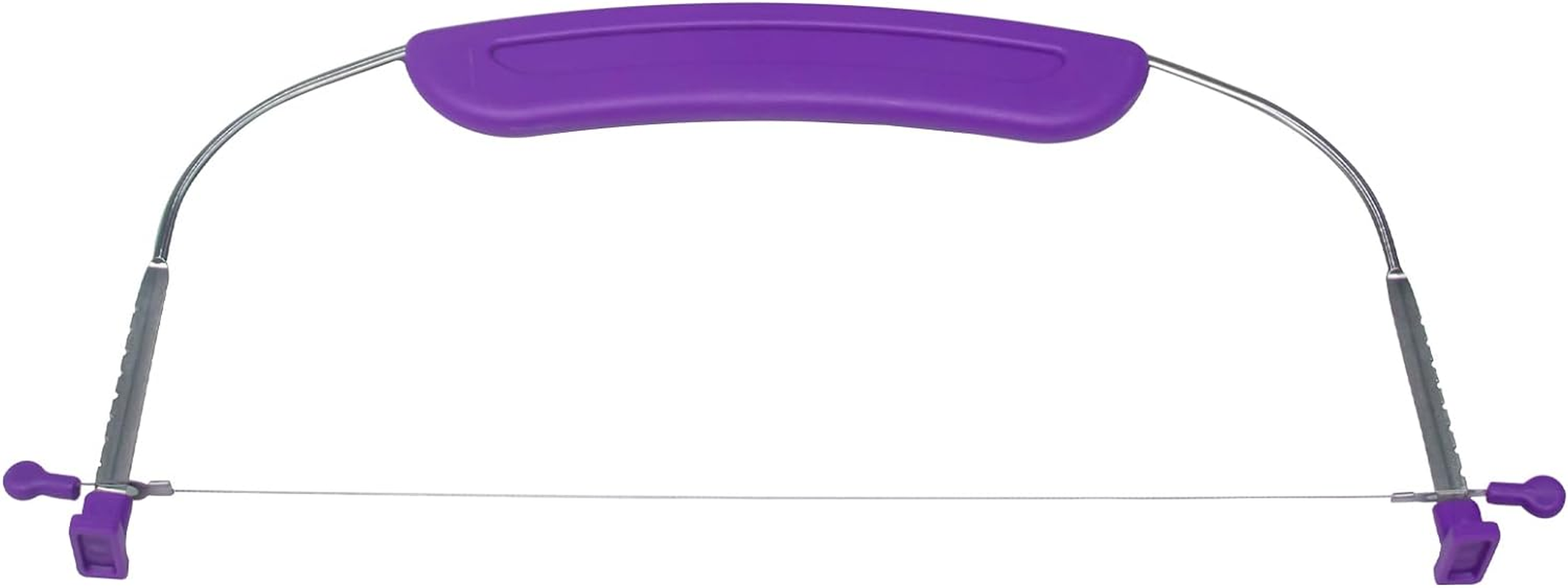 Adjustable Cake Levcake Cutter Slicer Leveler, 9 Different Height Premium Food Grade Stainless Steel Double Wires Cake Cutter/Slicer/Adjustable Cake Leveler for Leveling and Molding (Purple) image number 3