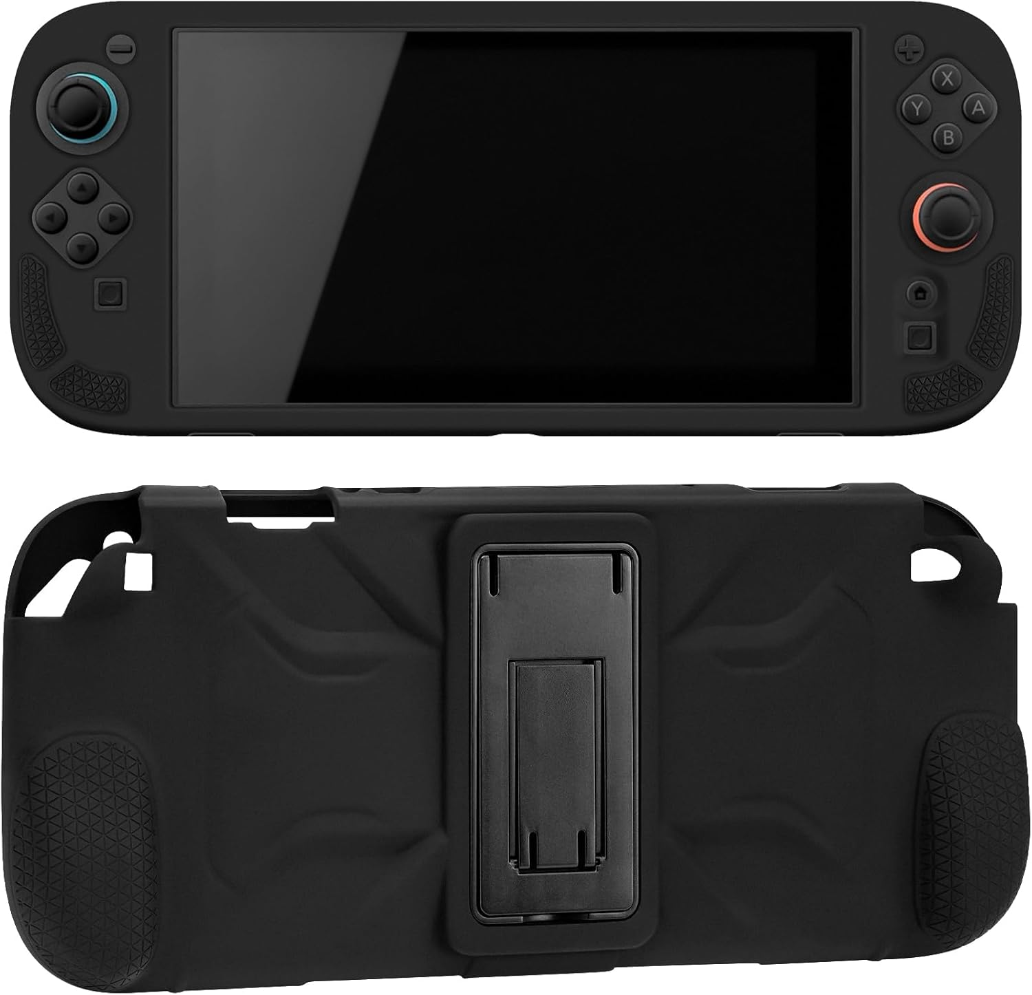 Geekria Silicone Protective Case Compatible with Nintendo Switch 2, Split Design Shockproof Anti-Scratch Shell, Game Accessories (Black) image number 5