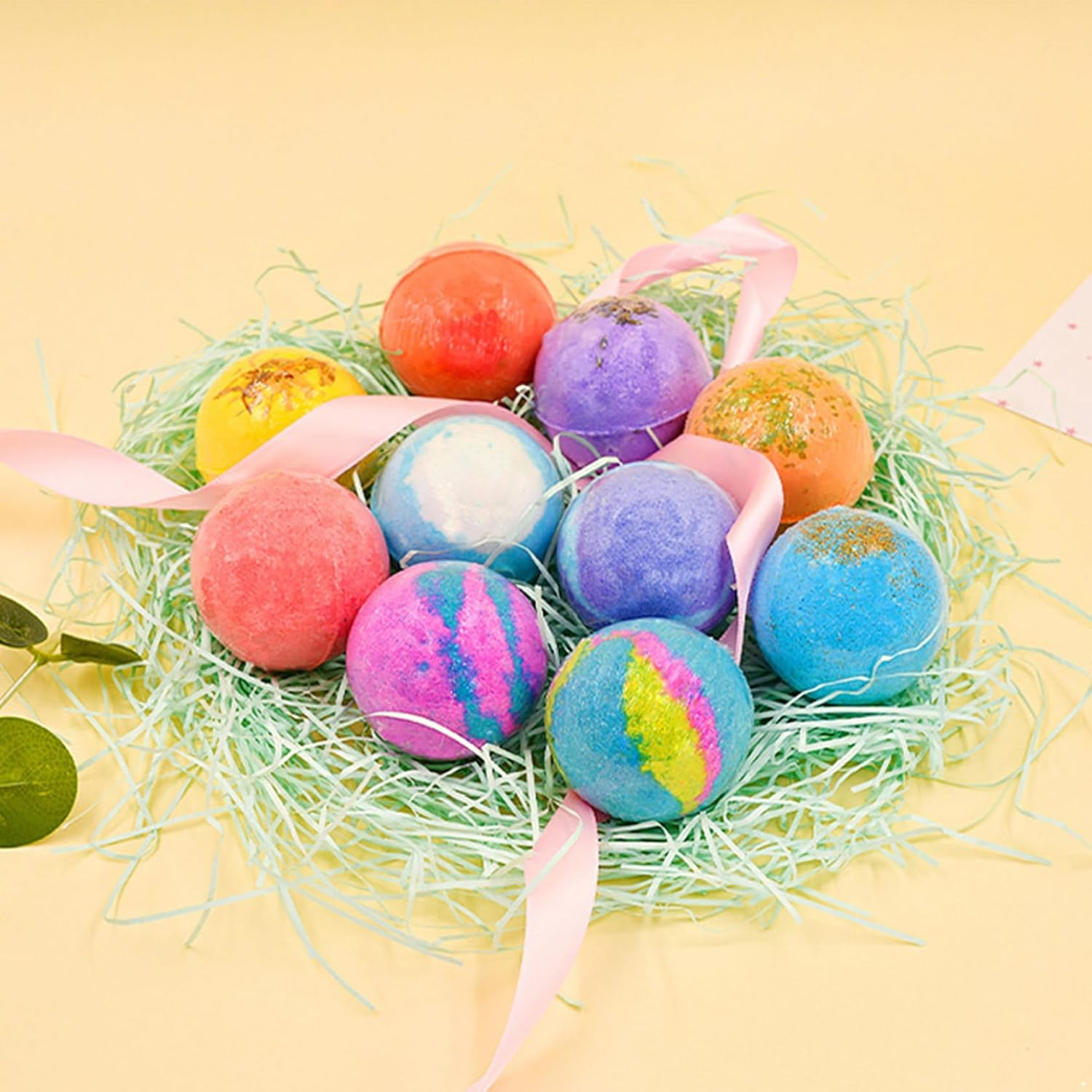 Jugaoge Shea Butter Bath Bombs Collection Handmade Gift Set for Soft Skin 12 Pieces/Box One Size