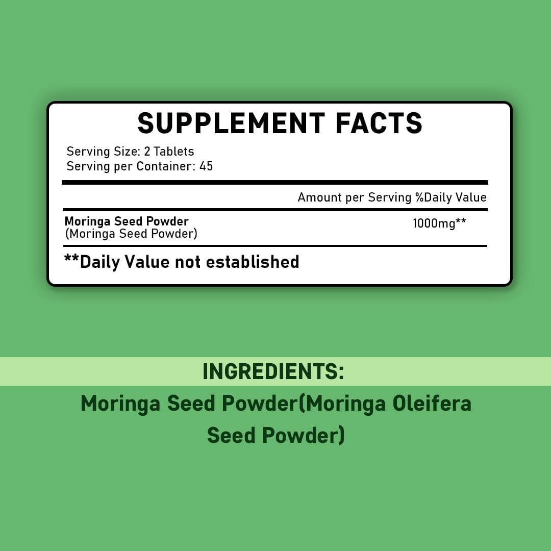Mi Nature Moringa Seed Tablets | 90 Tablets image number 3