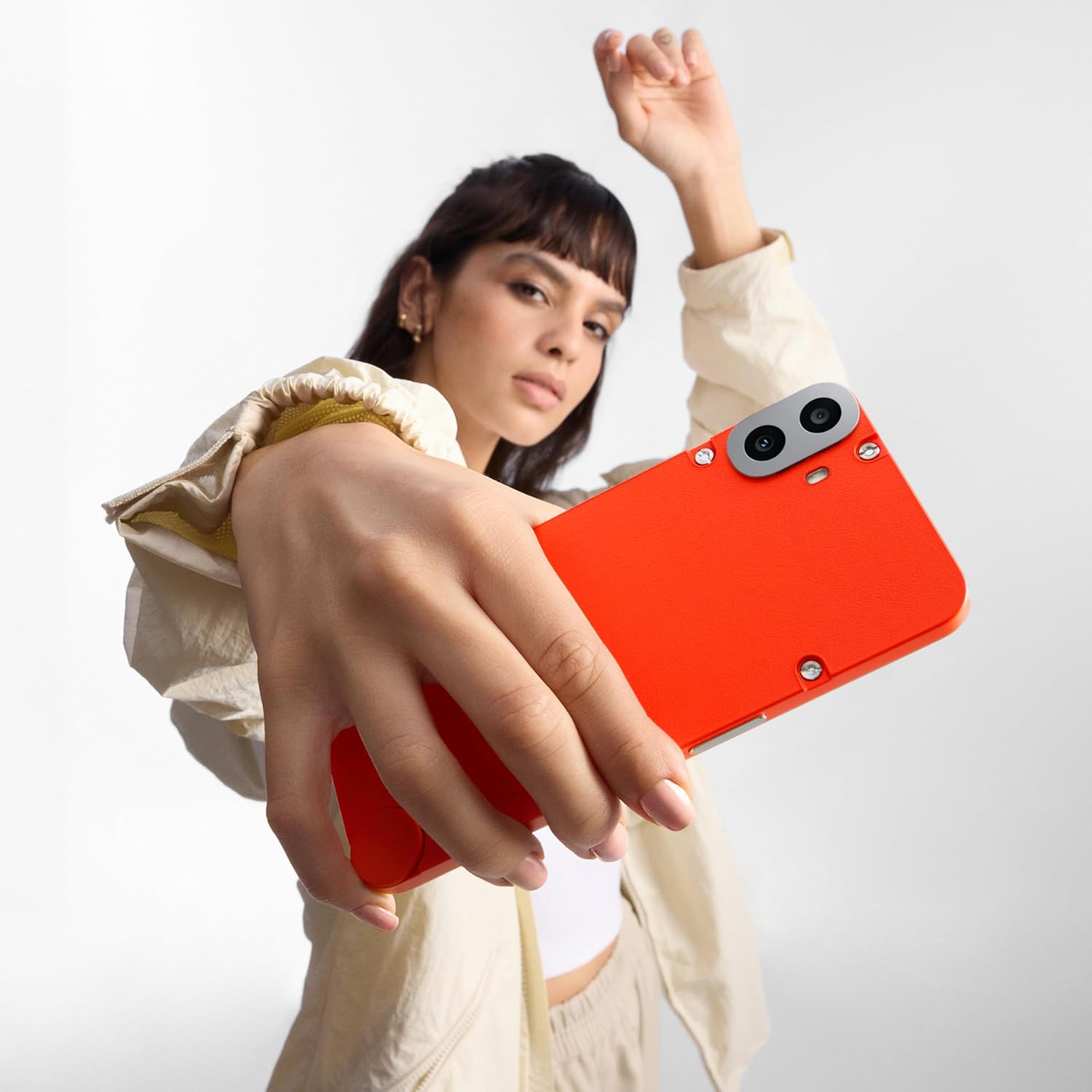 CMF Phone 1 8+128GB - Smartphone with 50MP Sony Rear Camera, 6.67 Inch AMOLED Display I Nothing Os 2.6 - Orange image number 1