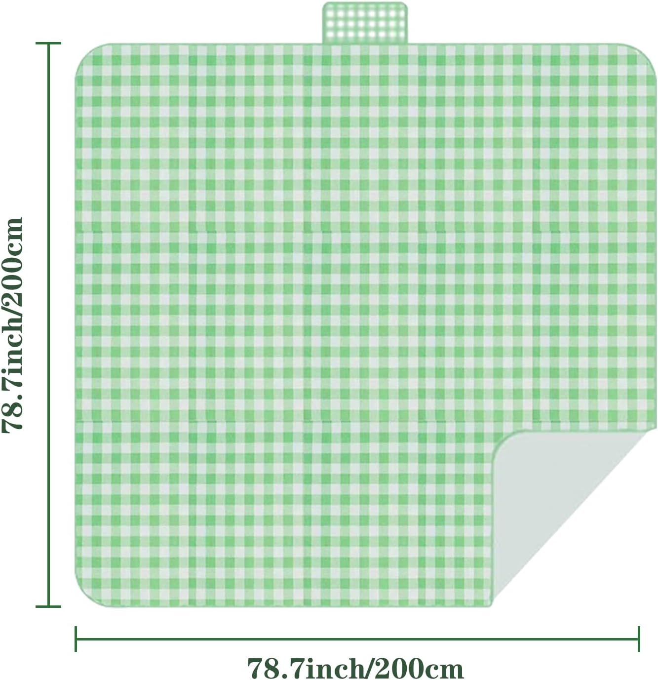 Picnic Blanket, Large Waterproof Sand-Proof Camping Beach Mat Lightweight Durable and Foldable Suitable for Outdoor Activities Grass Travel Hiking Mat (Green) image number 5