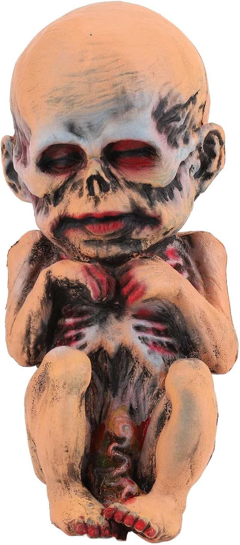 Halloween Haunted Doll, Scary Ghost Baby Decoration Tricky Toys Creepy Mummy Doll Baby Scary Haunted House Statue for Halloween Decorations and Halloween Accessories image number 4