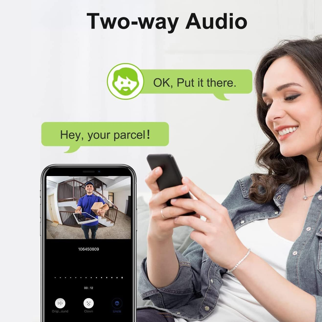 Wireless Video Doorbell Camera, BESIMLI 1080P HD Wifi Door Bell Ringer with Camera, 2-Way Audio, Motion Detection, IP65 Waterproof, Rechargeable Battery, Ios & Android image number 6