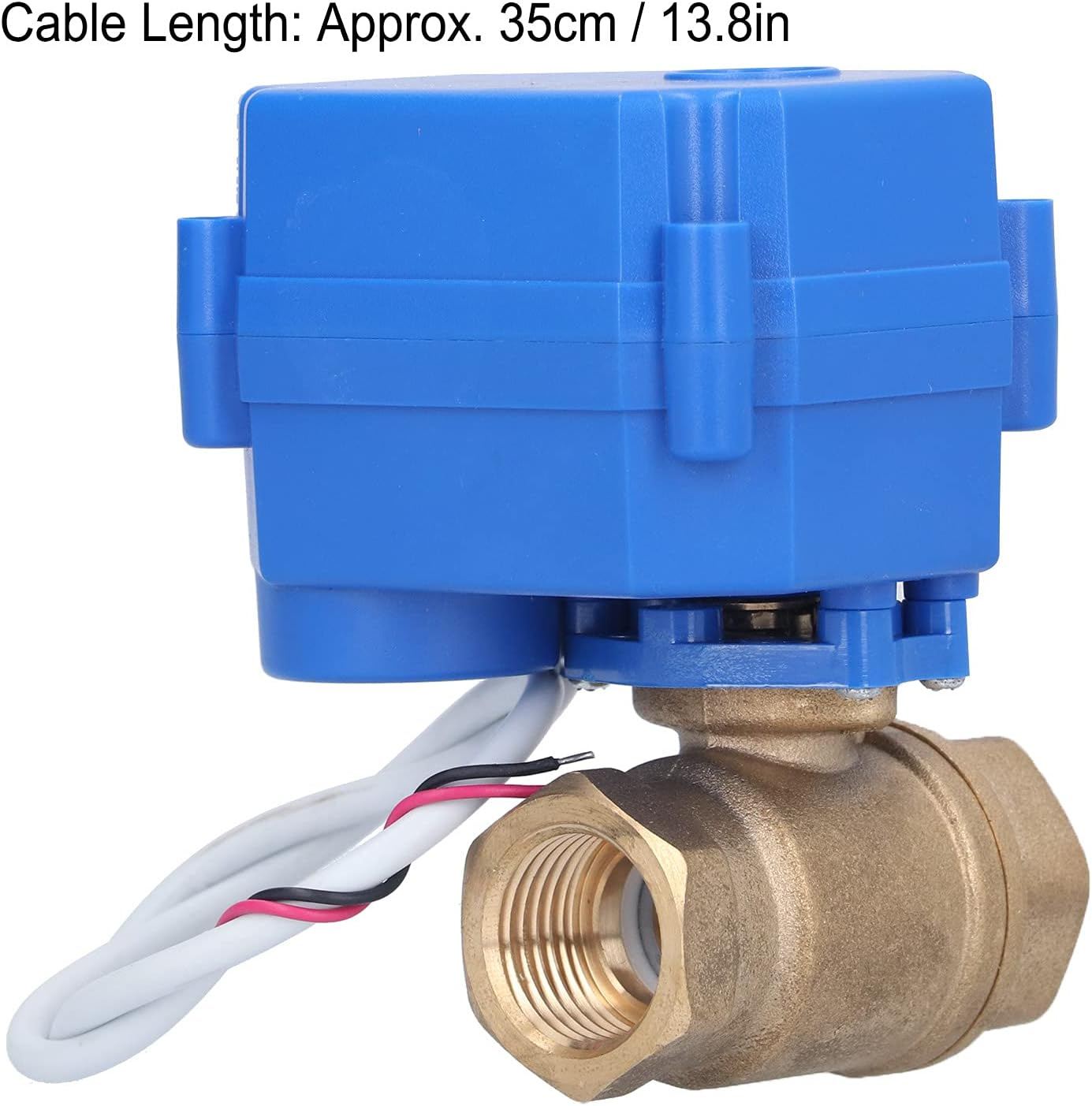 Shanrya Electric Ball Valve, CWX-15N-CR01-DC12V-DN15, Stainless Steel, Brass, Bronze, Motorized Balls Valves, Reverse Polarity Mode, Water Treatment image number 2