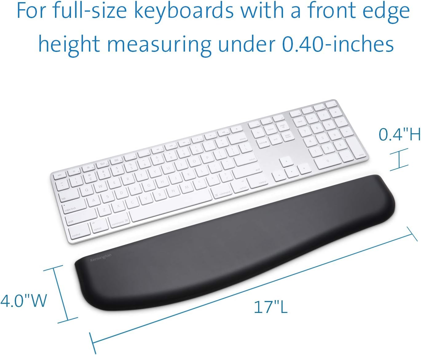 Kensington Ergosoft Slim Keyboard Wrist Rest image number 1