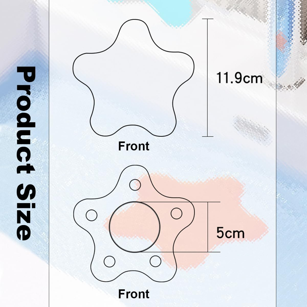 2 Pack Silicone Tub Stopper,Bathtub Stopper,Drain Plug,Hair Stopper,Adorable Universal Silicone Bath Drain Cover,For Kitchen Bathroom Accessories and Laundry (Gray&Blue) - Grayblue image number 2