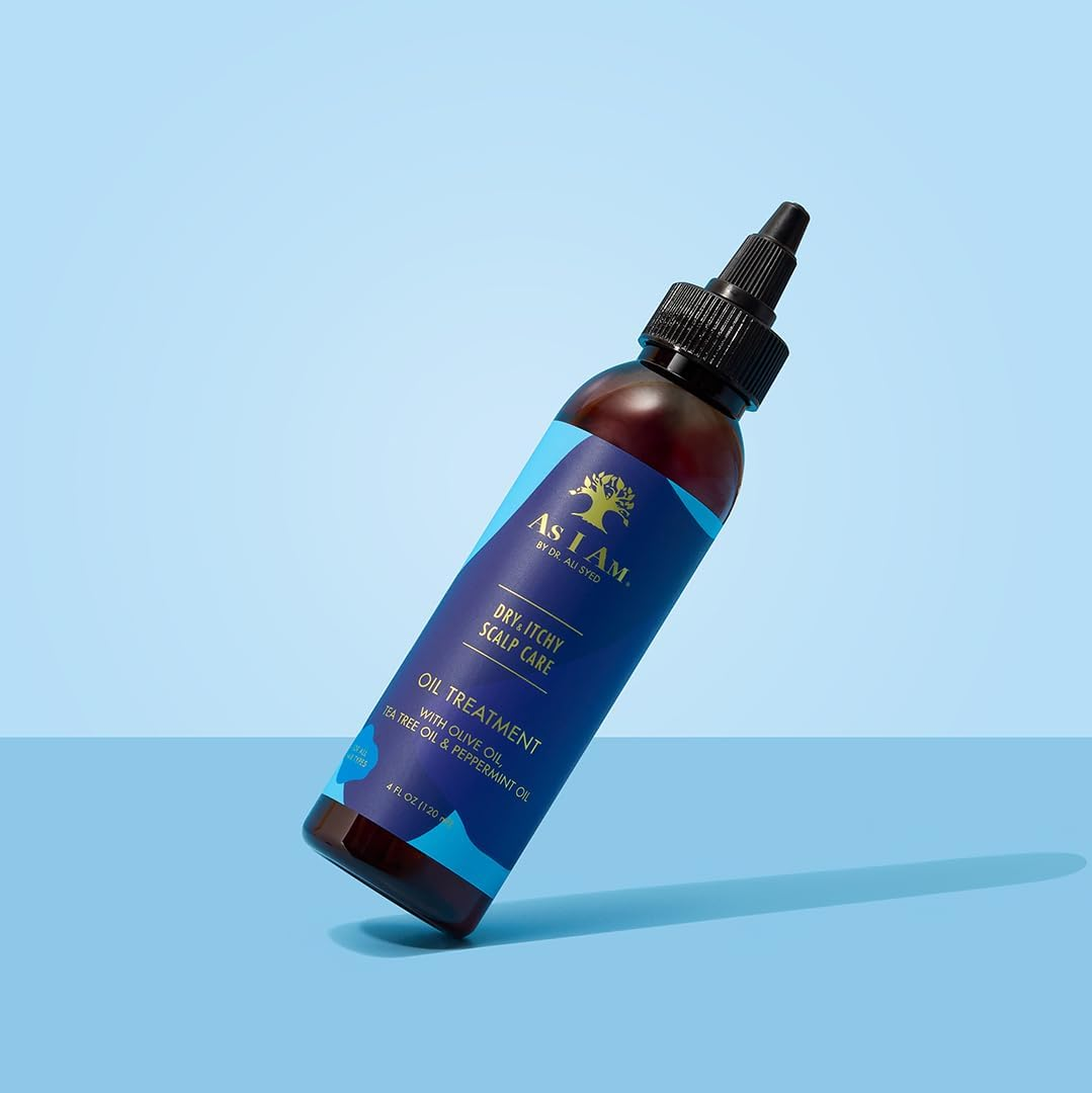As I Am Dry & Itchy Scalp Care Oil Treatment with Olive Oil , Tea Tree Oil & Peppermint Oil 120Ml(4Oz) image number 1