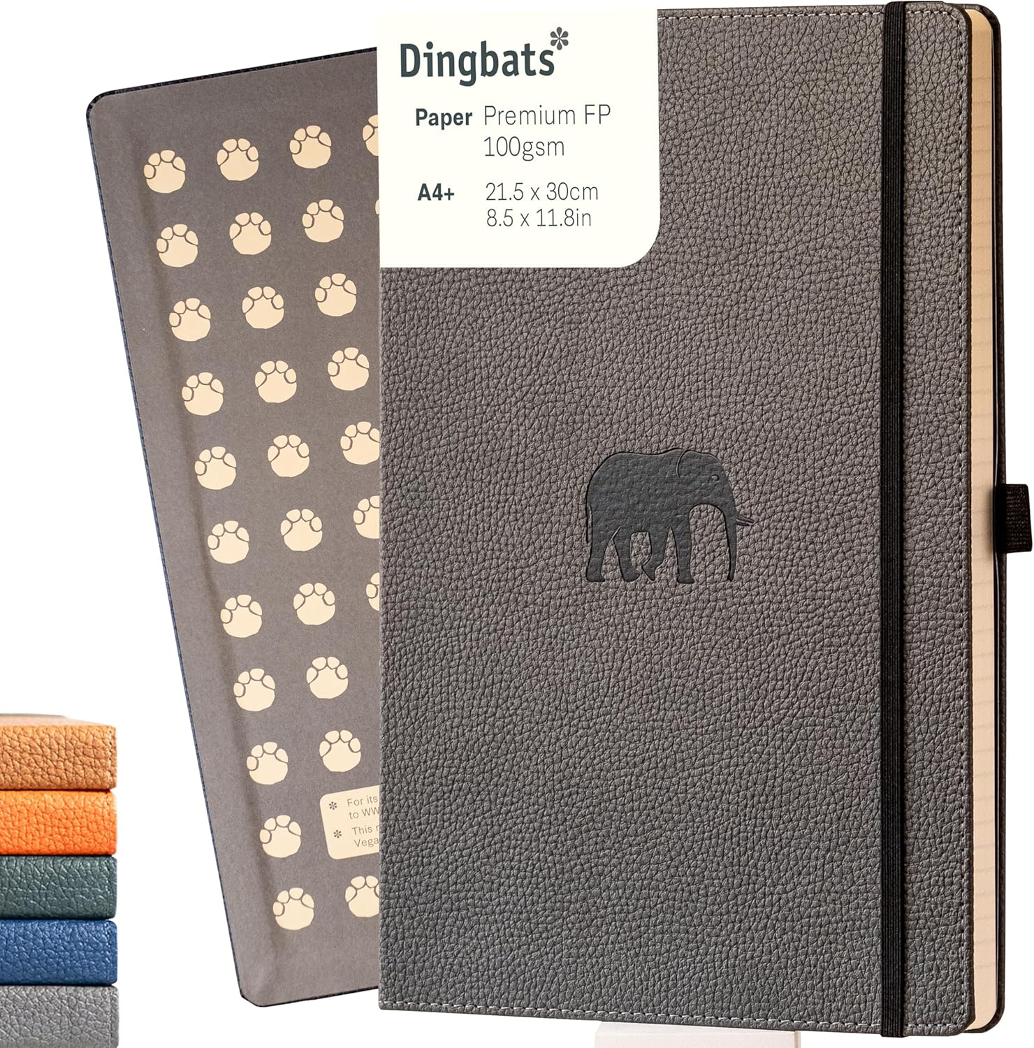 Dingbats* Wildlife Green Deer Notebook A4+ Plain