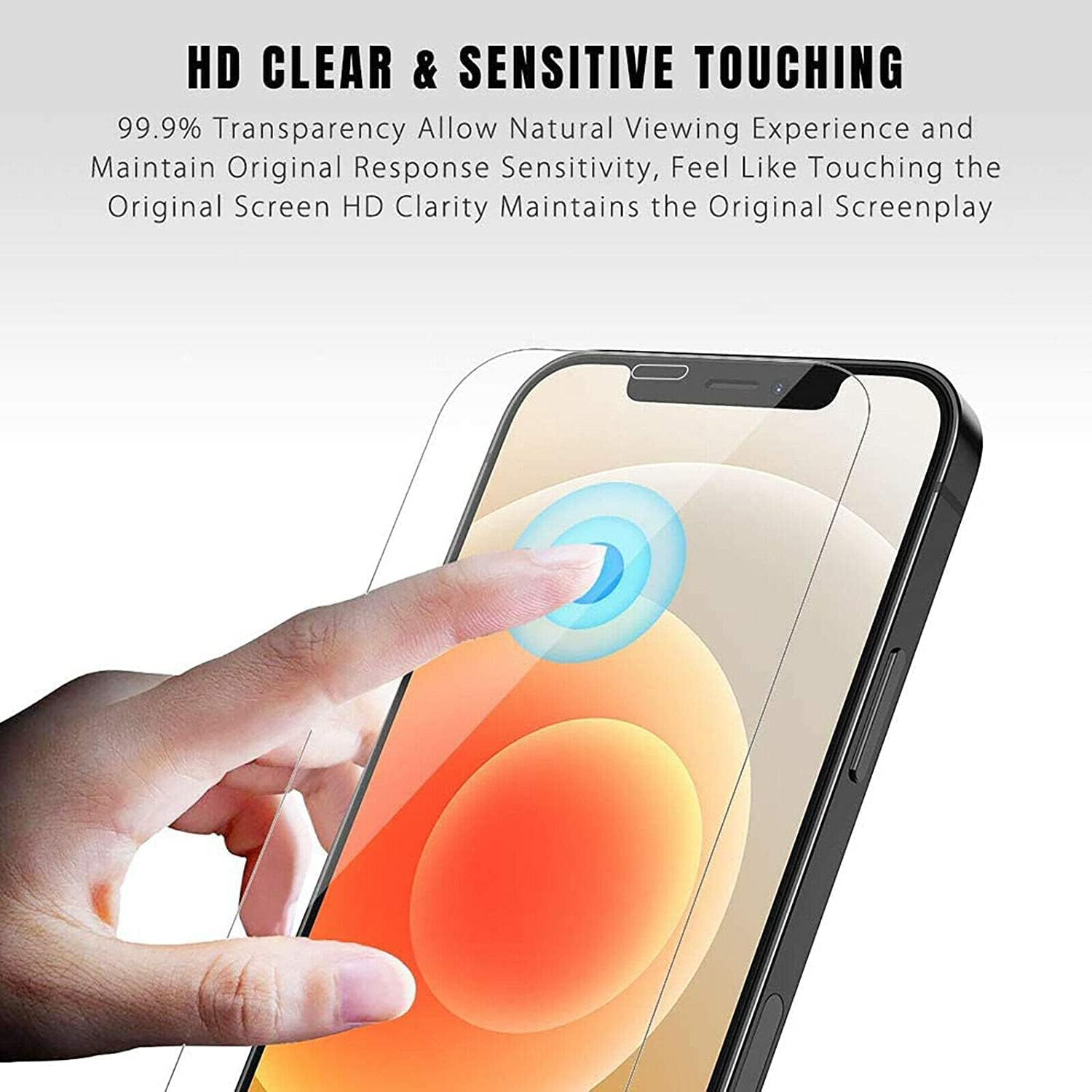 Tempered Glass/Soft Screen Protector for Apple Iphone 6 7 8 plus X XS XR 11 12 13 Pro Max SE (13, Tempered Glass Front) image number 6