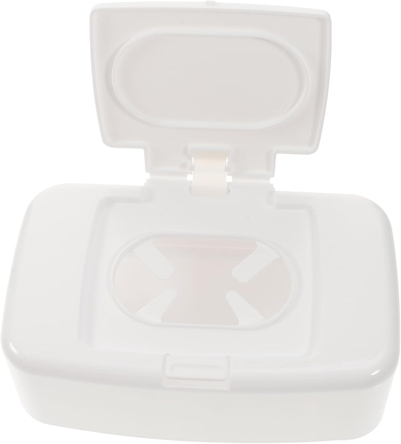 Mikinona Household Wipes Holder Refillable Wipes Dispenser Box with Lid Compact Tissue Storage Case for Living Room Bathroom Nursery Lightweight and Practical Design image number 6