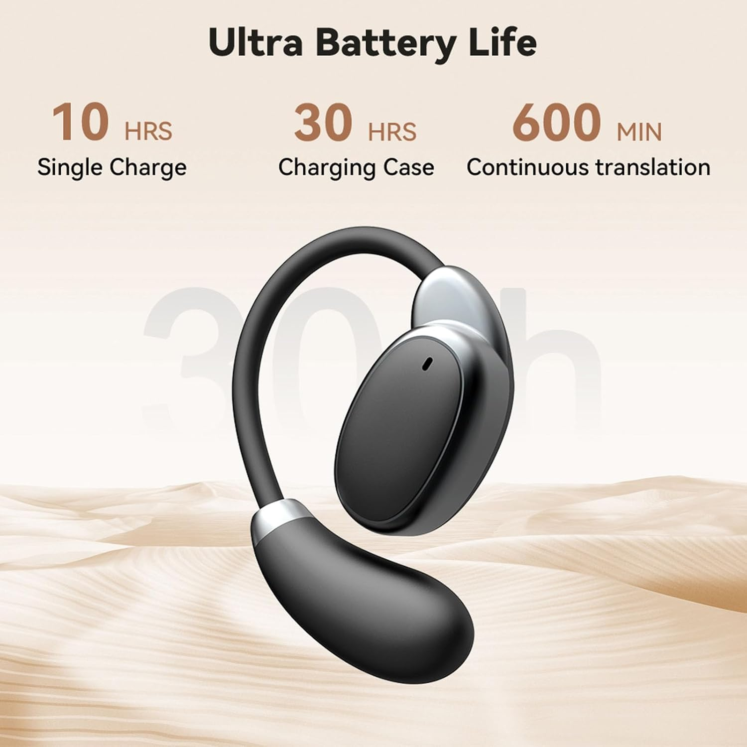 LICAEVEY 150 Languages Translation Earbuds, AI Real Time Translator Earbuds with No Subscription Fees, Bluetooth 5.4 Wireless Earbuds with Immersive Sound for Travel, Meetings image number 4