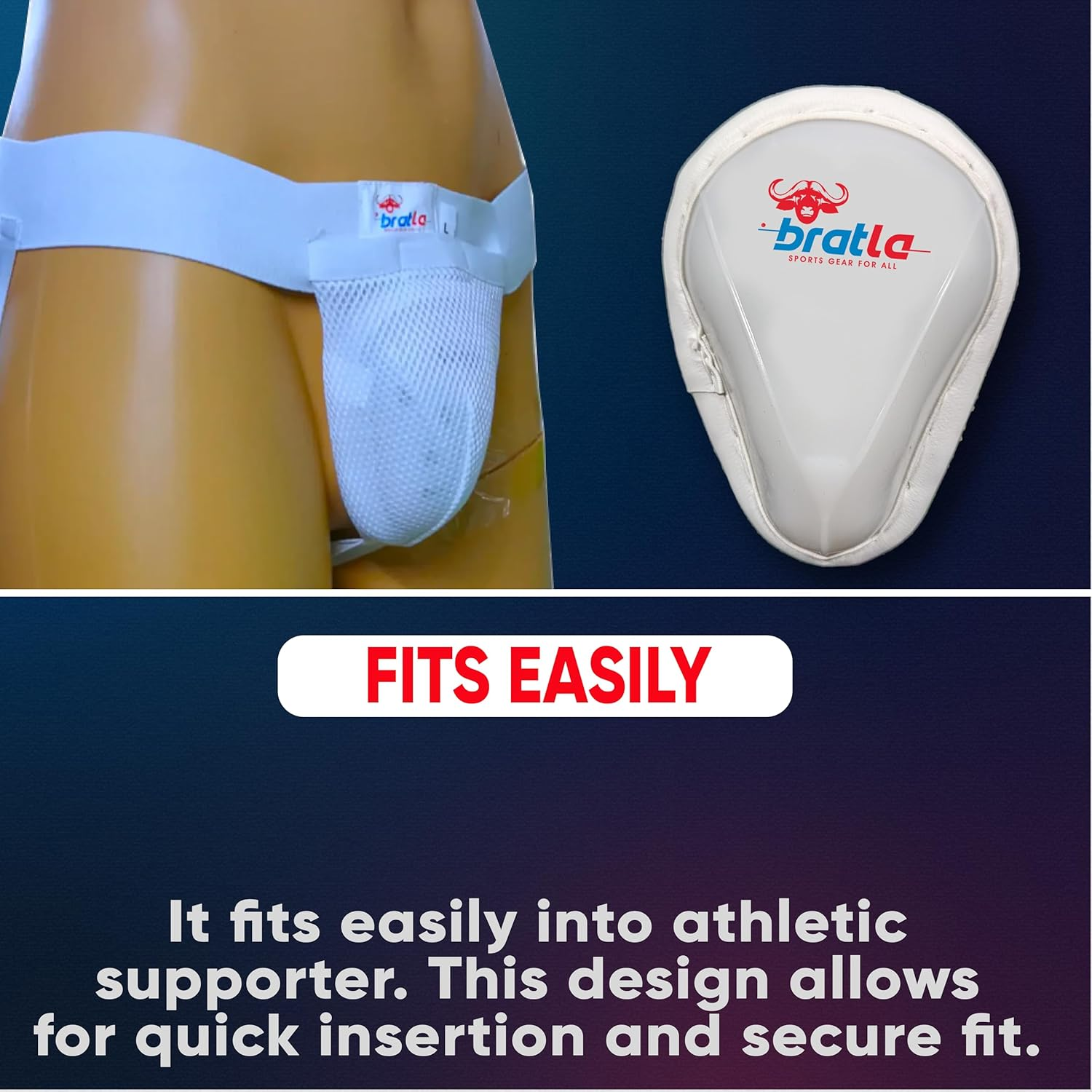 Cricket Abdominal Guard Supporter Athletic Cup Groin Protector for Men Multi Sports image number 2