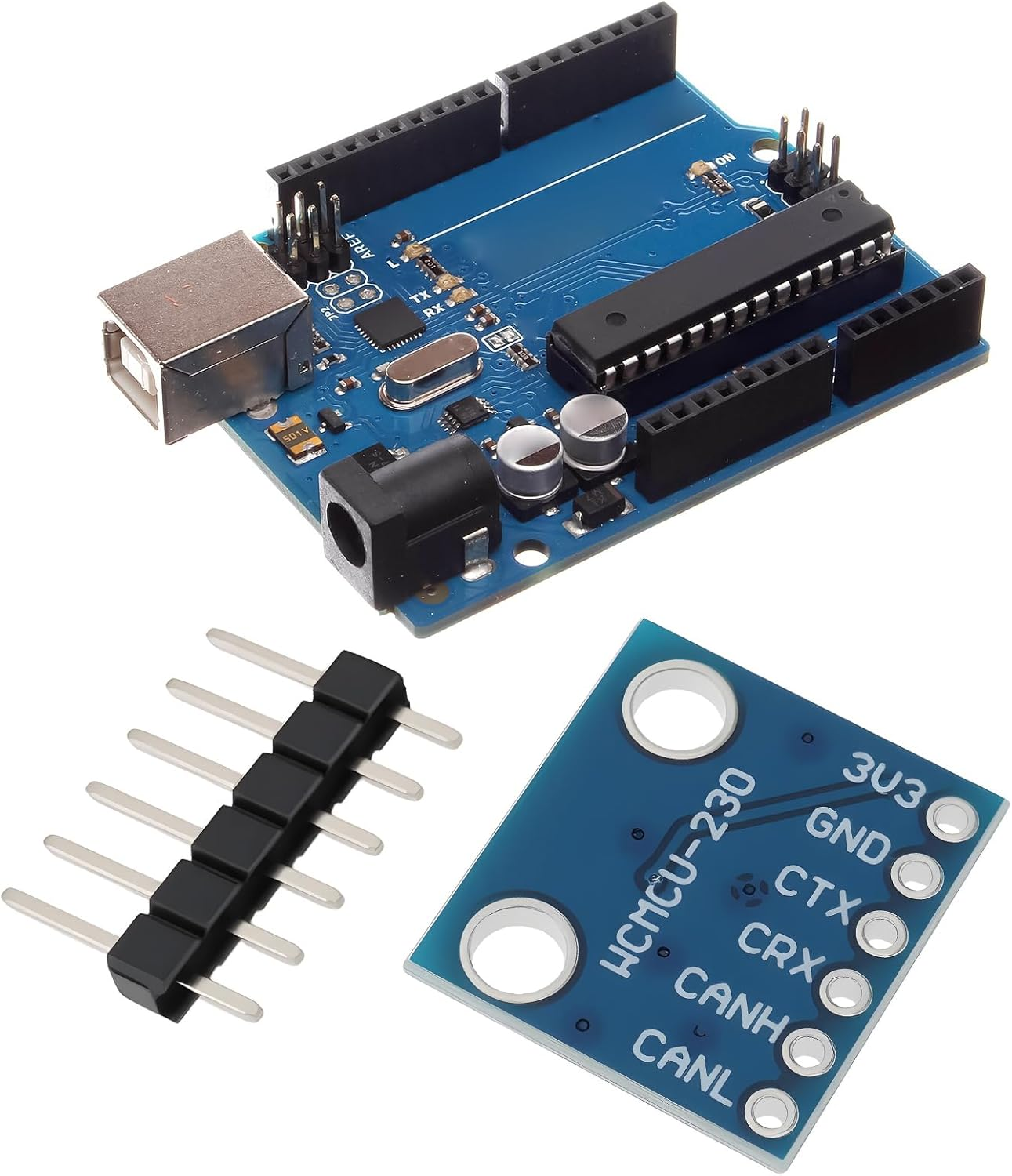 Ecsing 2Pcs SN65HVD230 Breakout Board CAN Bus Modul Compatible with A-Rduino Controller Board, 3.3V image number 3