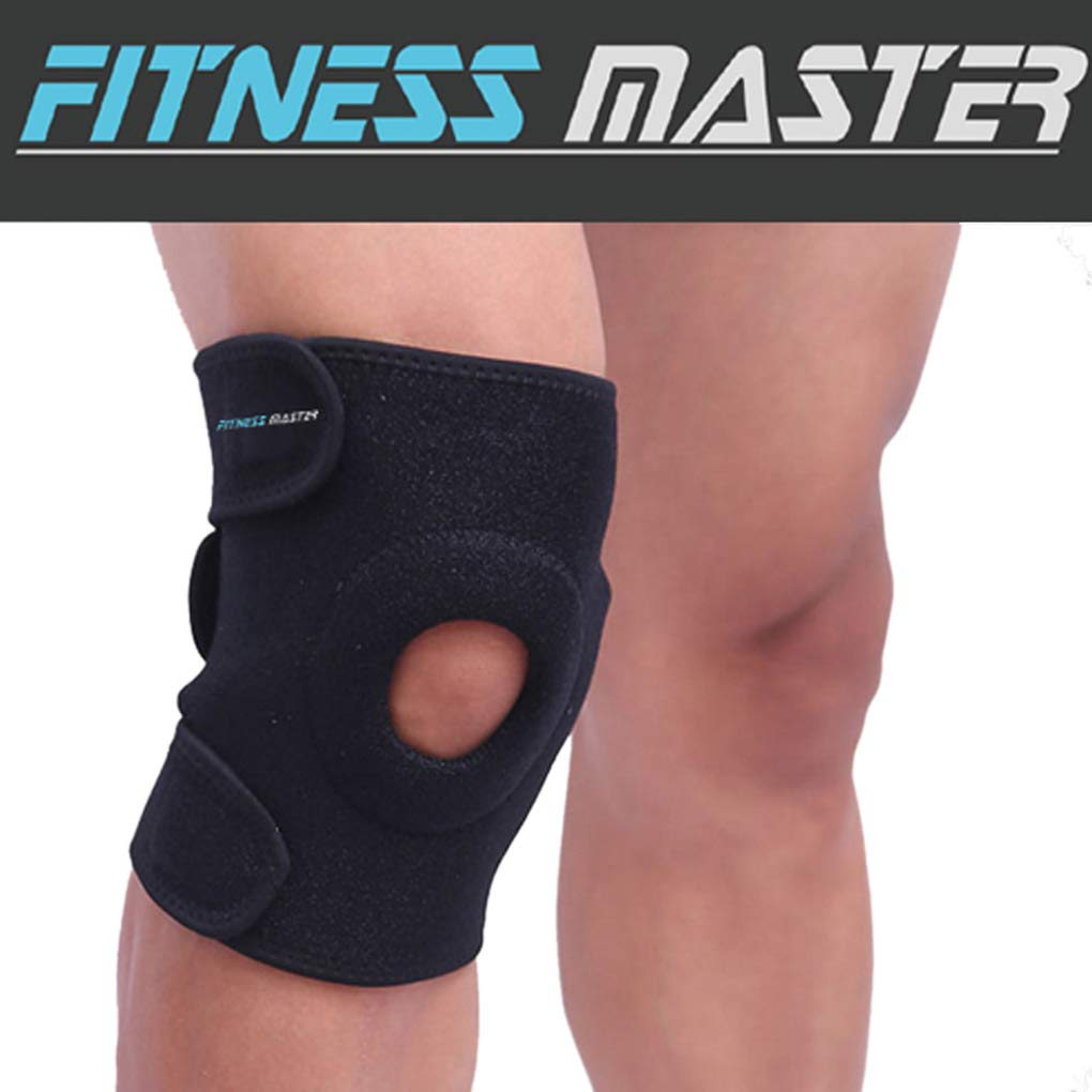 Sport Adjustable Knee Support Brace Protector Strap Compression Sleeve Gym Pad image number 1