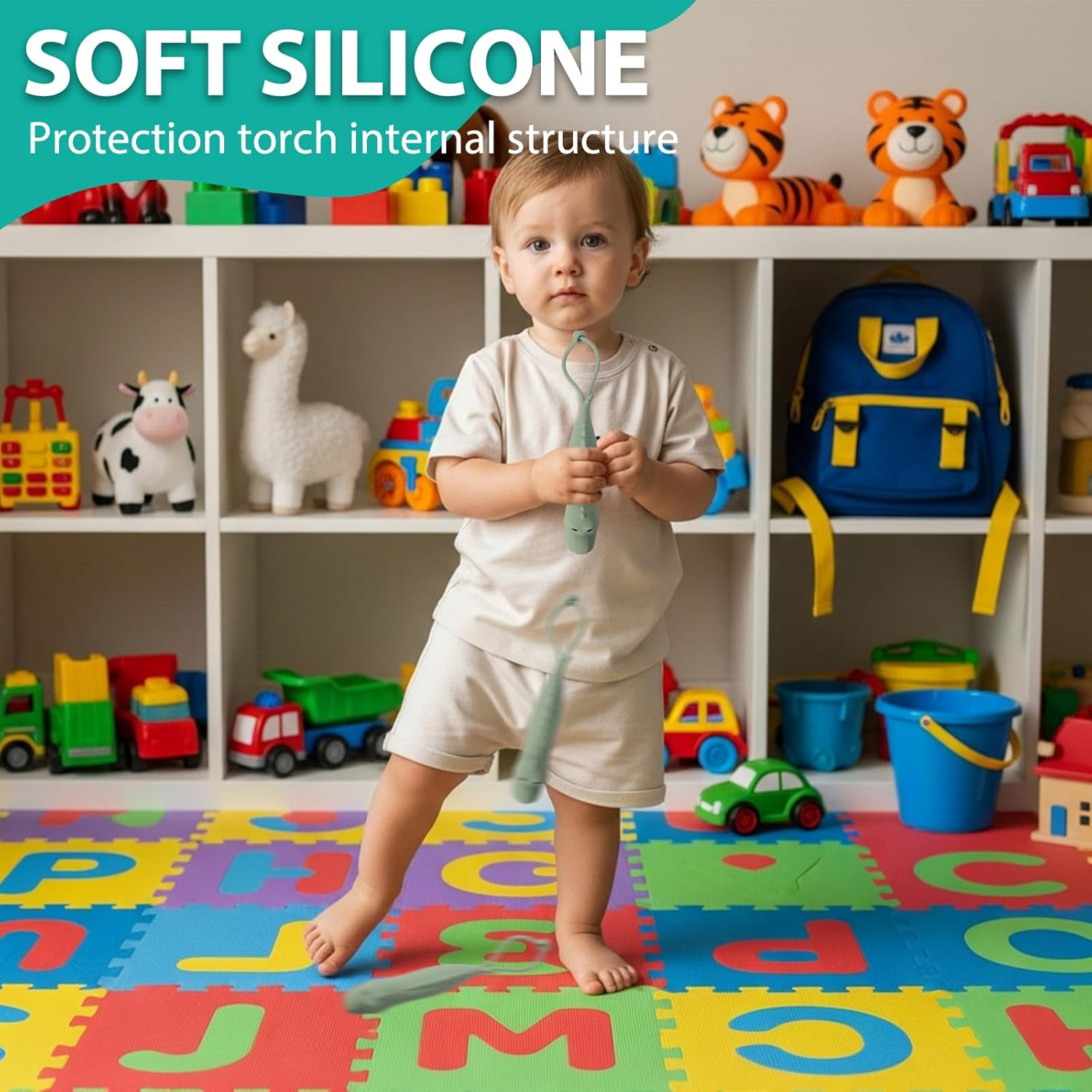 LOVERUIS Rechargeable LED Torch for Camping Children (Torch Dino) image number 3