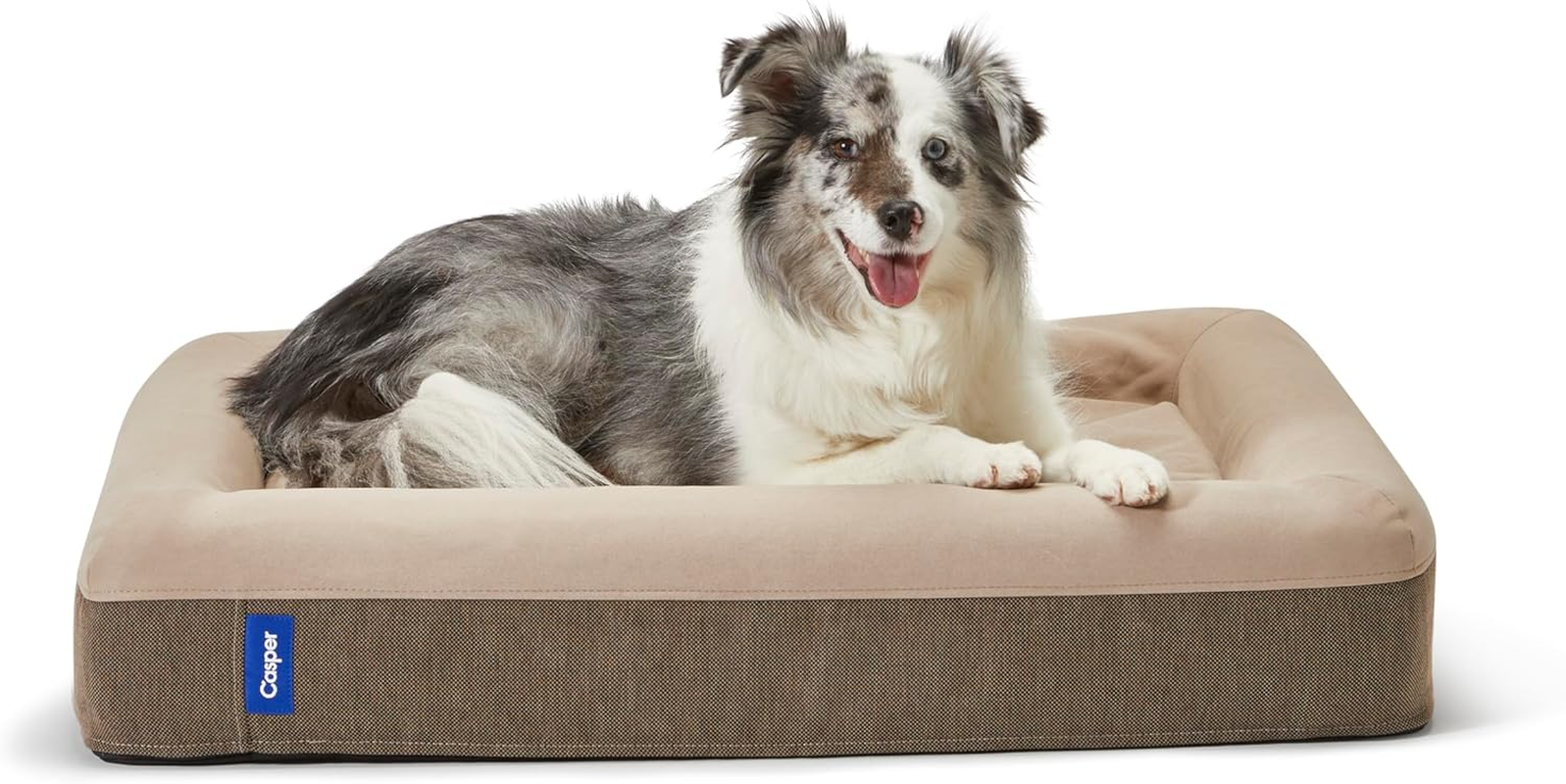 Casper Dog Bed, Plush Memory Foam, Small, Sand