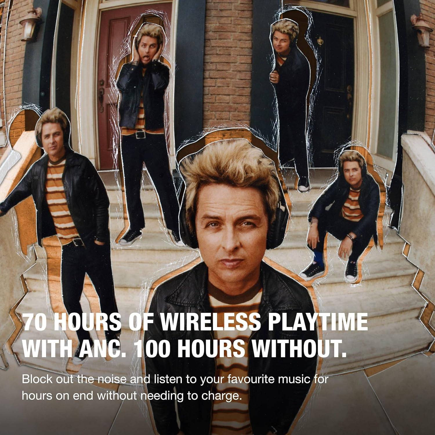 Marshall Monitor III ANC Active Noise Cancelling Bluetooth Headphones, 70 Hours Playtime - Black image number 6