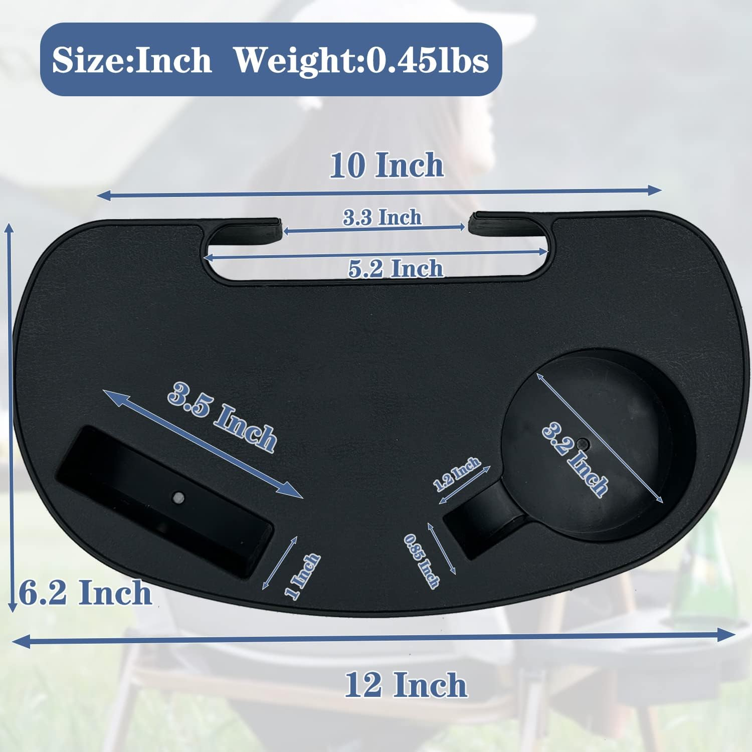 Ostlttyn Zero Gravity Chair Cup Holder, Durable Zero Gravity Chair Tray, Zero Gravity Lounge Beach Recliner Chair with Mobile Phone Slot, Cup Holder Slot, Zero Gravity Clip on Tray/Table image number 1