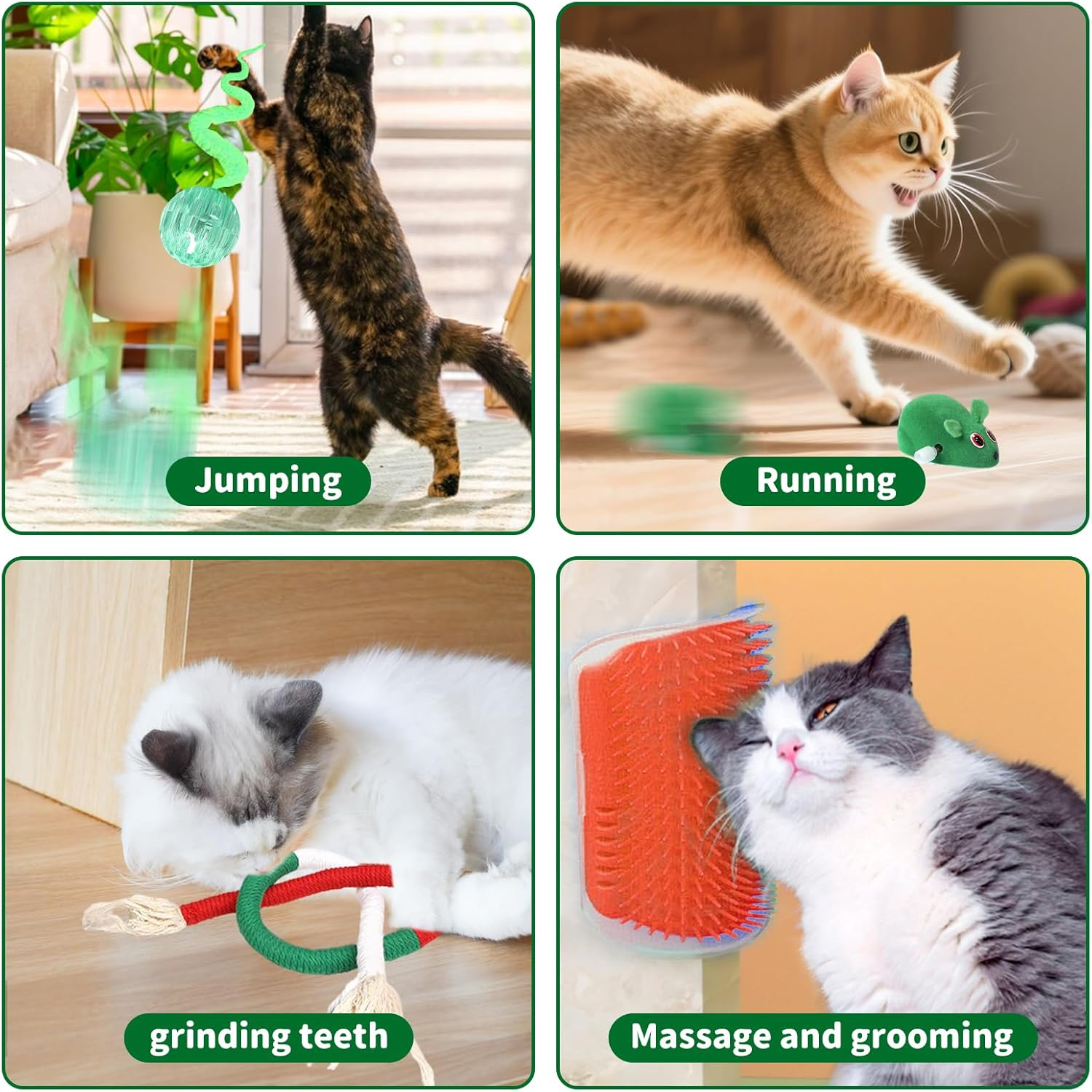 TZQFROCE Cat Toy Interactive Cat Toy Launcher Set with Multiple Accessories Cat Toy Balls Interactive Toy for Cats and Dogs image number 2