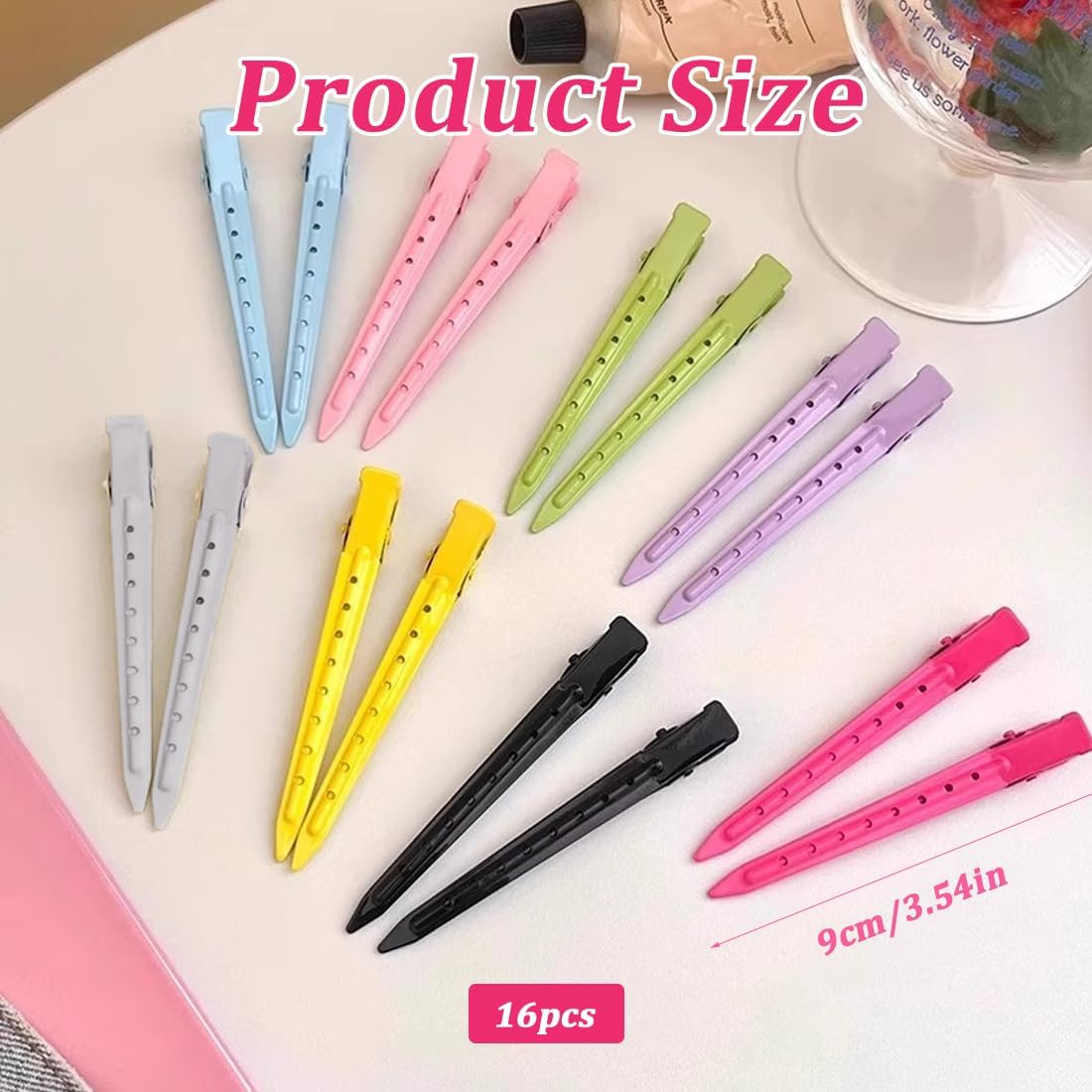 Pack of 16 Metal Hair Clips, Women'S Hair Clips, Hair Styling image number 3