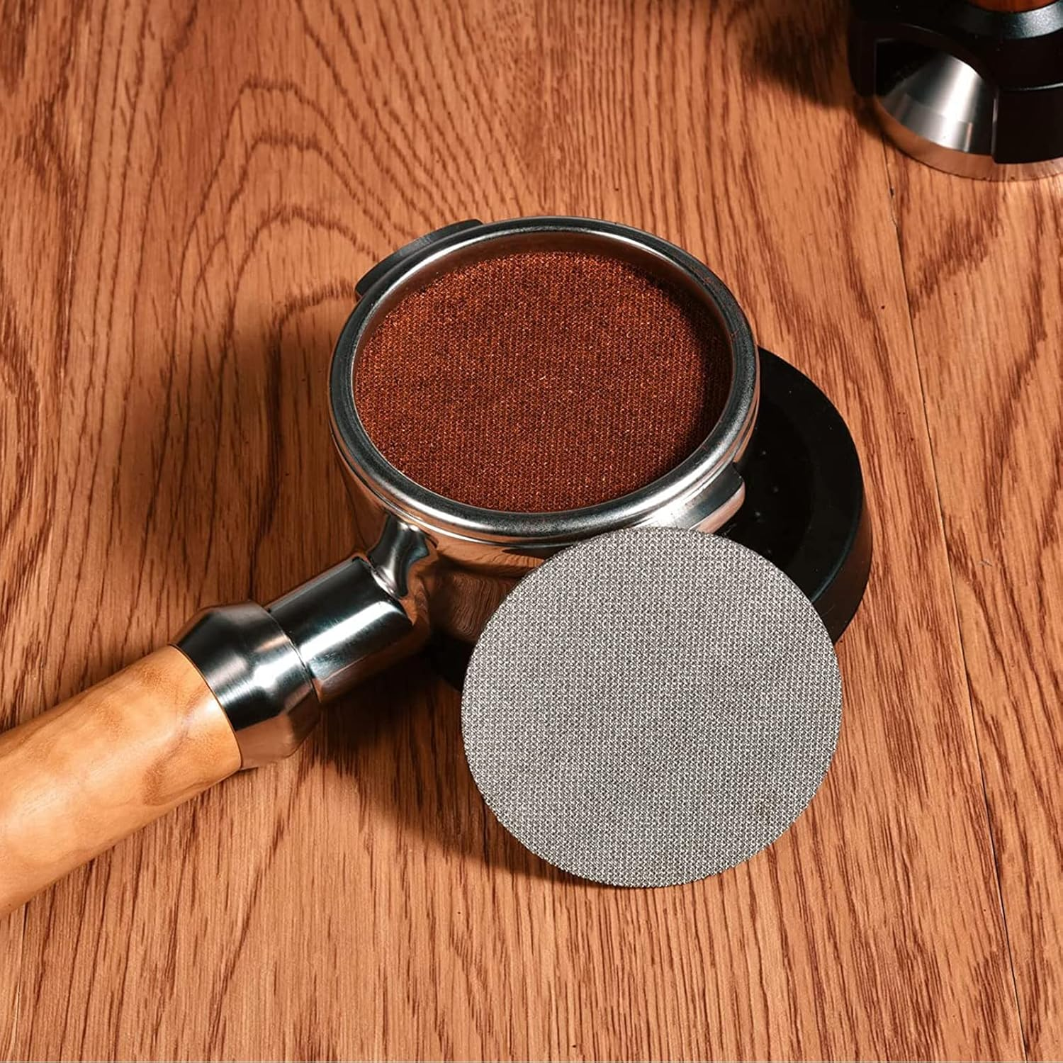 2 Reusable 54Mm Screen，1.7Mm Thick 100 &Mu; M 316 Stainless Steel Professional Coffee Filter Plate, Used for Espresso Portafilter Filter Basket (53.3Mm) Disc Filter Screen to Keep the Filter Screen Clean