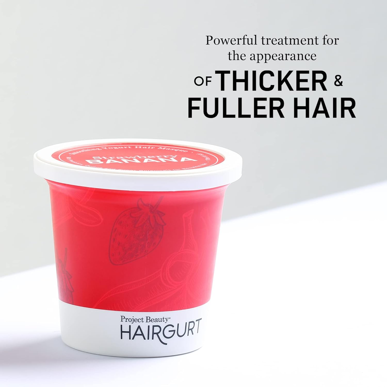 Hairgurt - Smoothing Yogurt Hair Masque Strawberry Banana - 6 Fl. Oz. image number 6