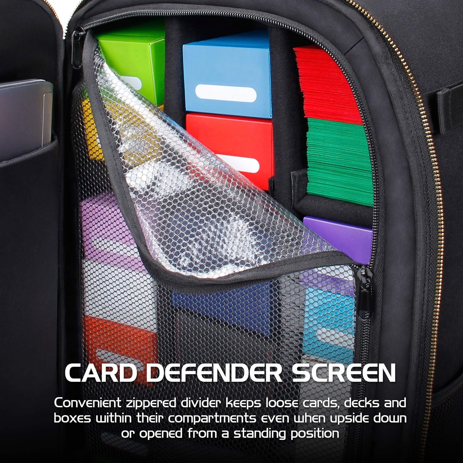 Enhance Gaming Card Storage Backpack, Black image number 4